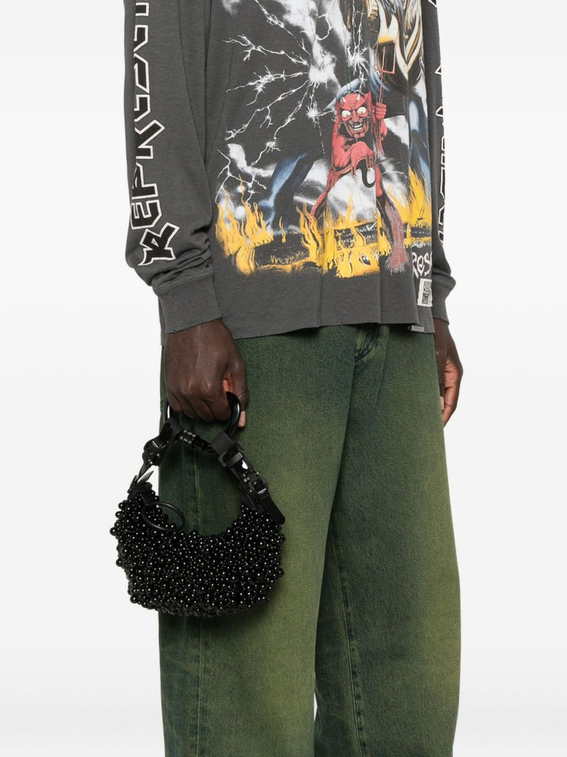 Innerraum beaded carabiner clutch bag outlook