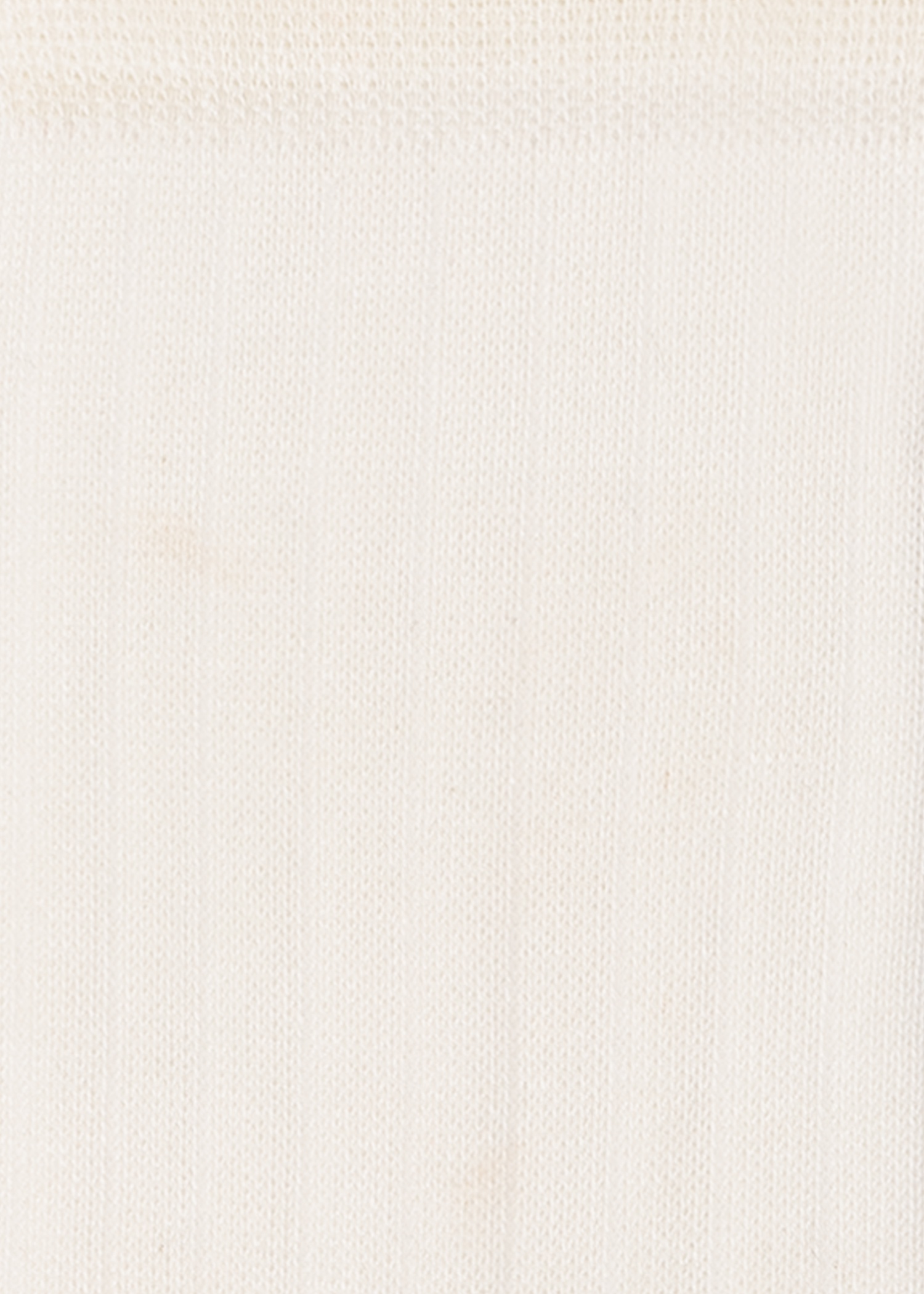 Women's Ivory Ribbed Socks - 3