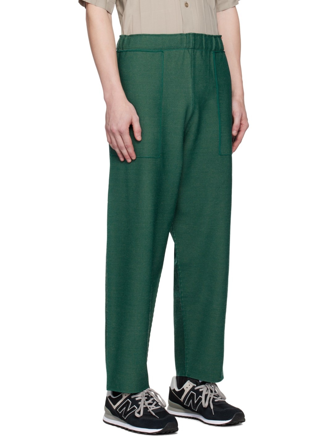 Green Inlaid Trousers - 2