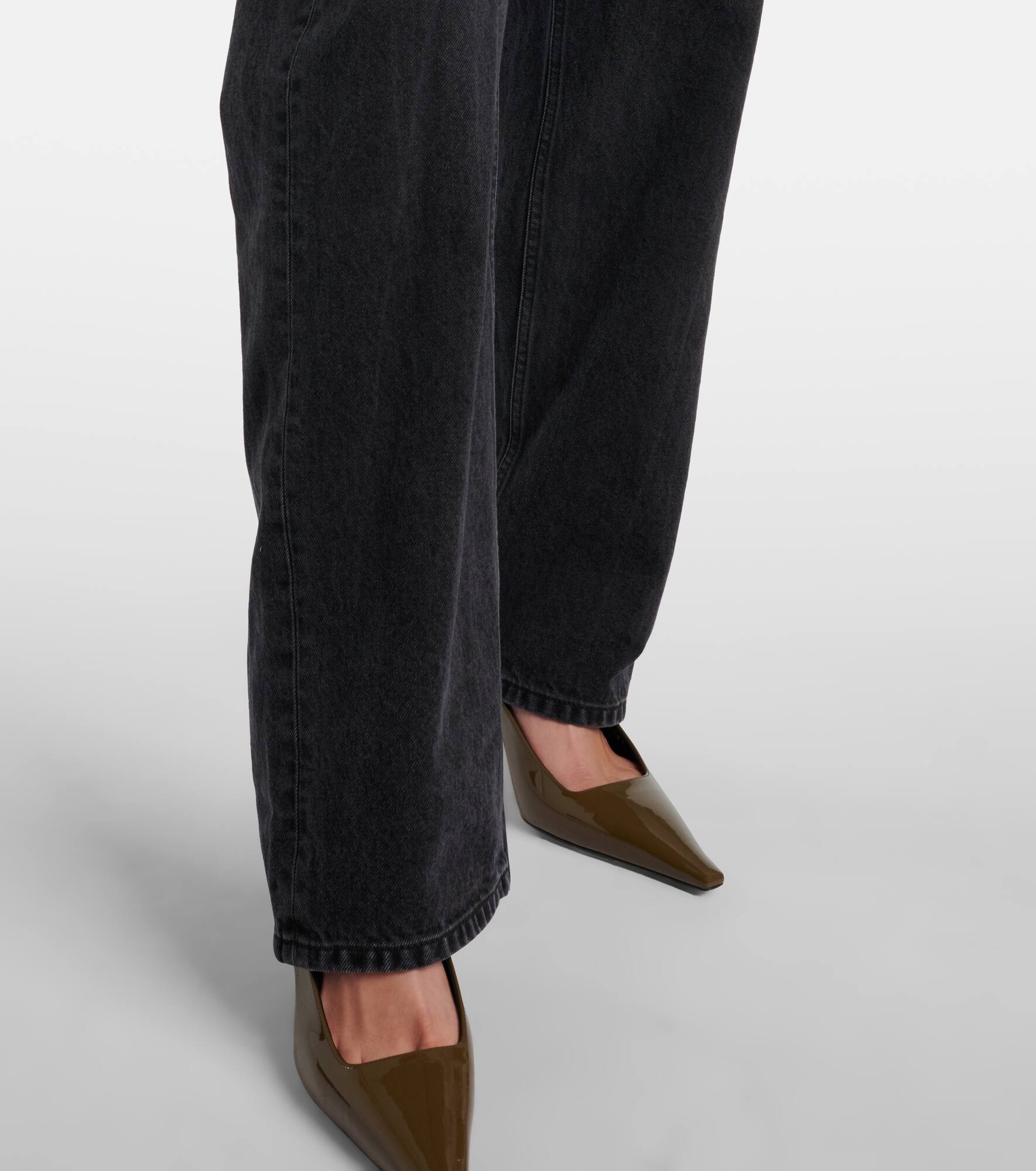 High-rise wide-leg jeans - 6