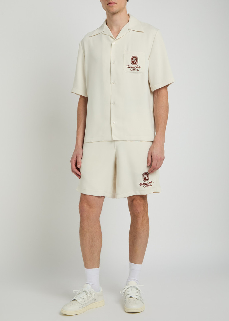 Amiri Chateau Appliquéd Woven Shorts 4