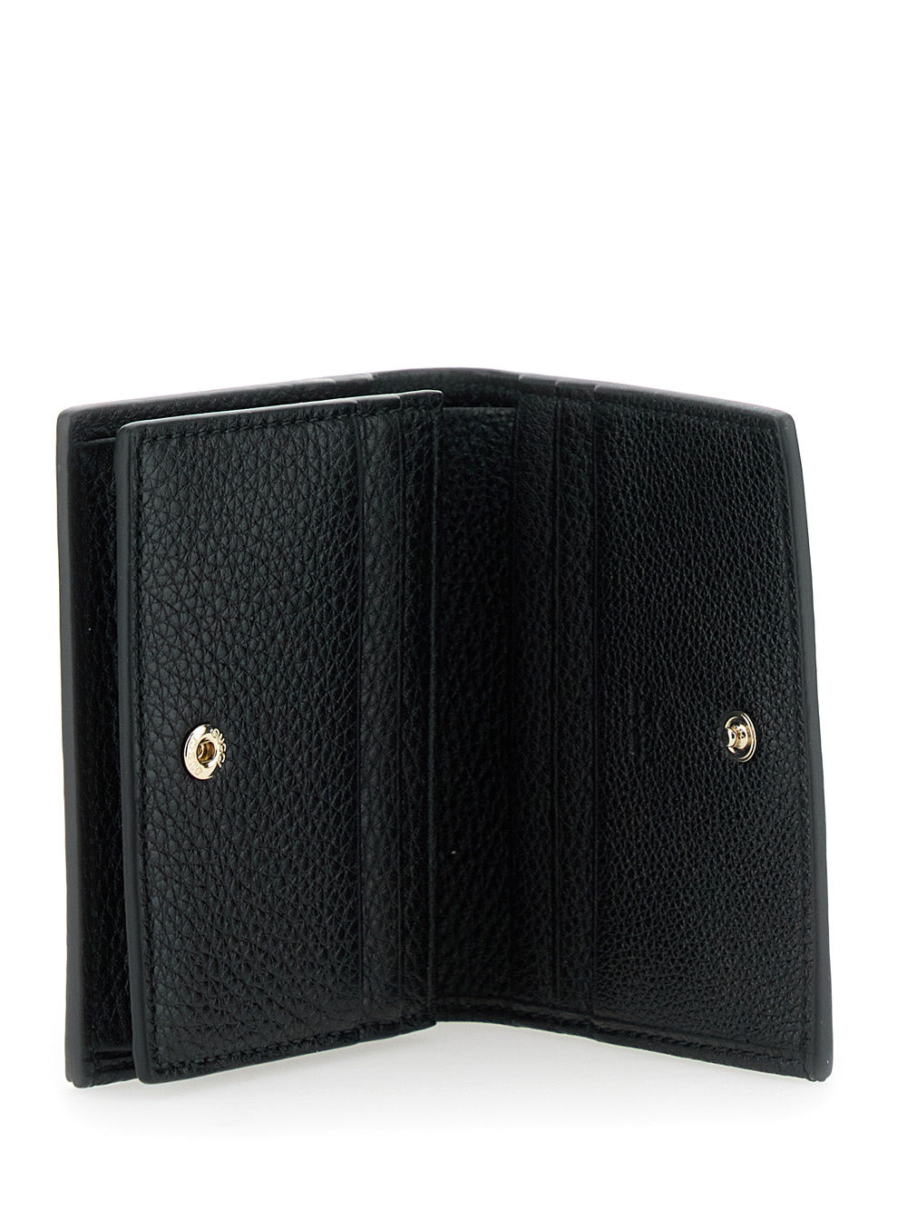 Gucci Women Black Wallet With All-Over Gg Logo In Grained Leather Woman - 5