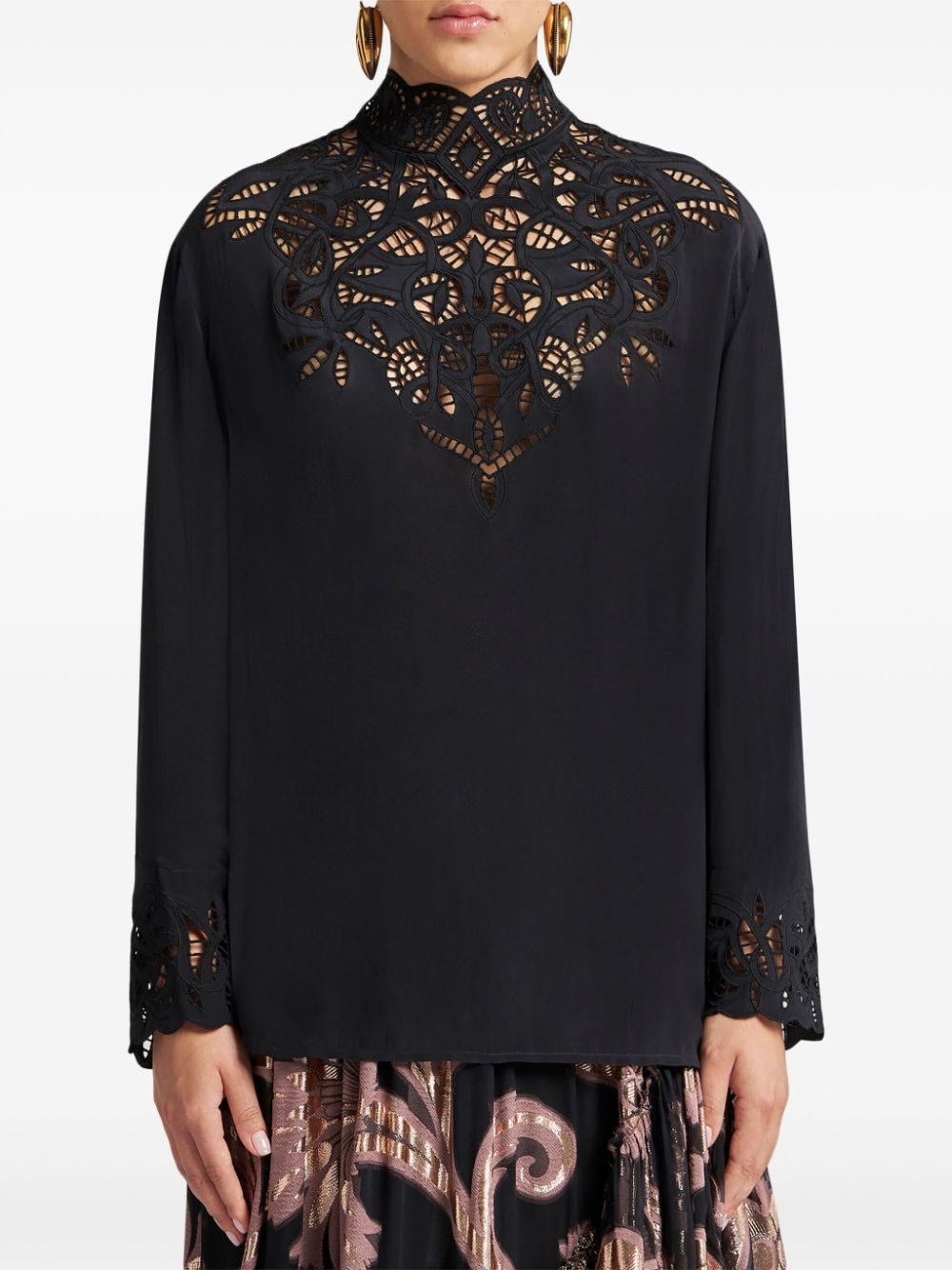 crepe de chine blouse - 3
