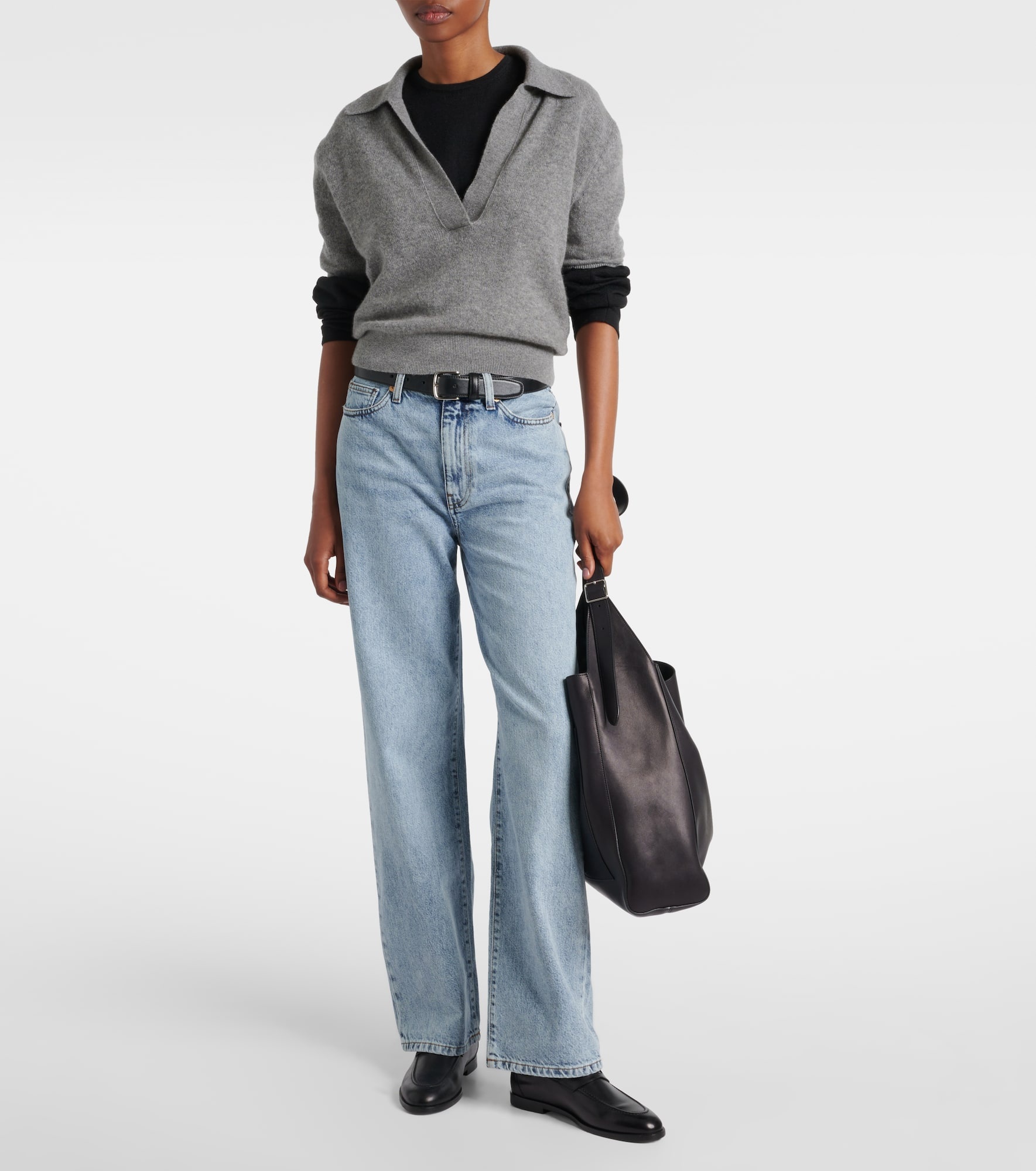 【関税込み】TOVE ブルー Sofie リラックスレッグ ジーンズ TOVE Sofie wide-leg jeans | REVERSIBLE