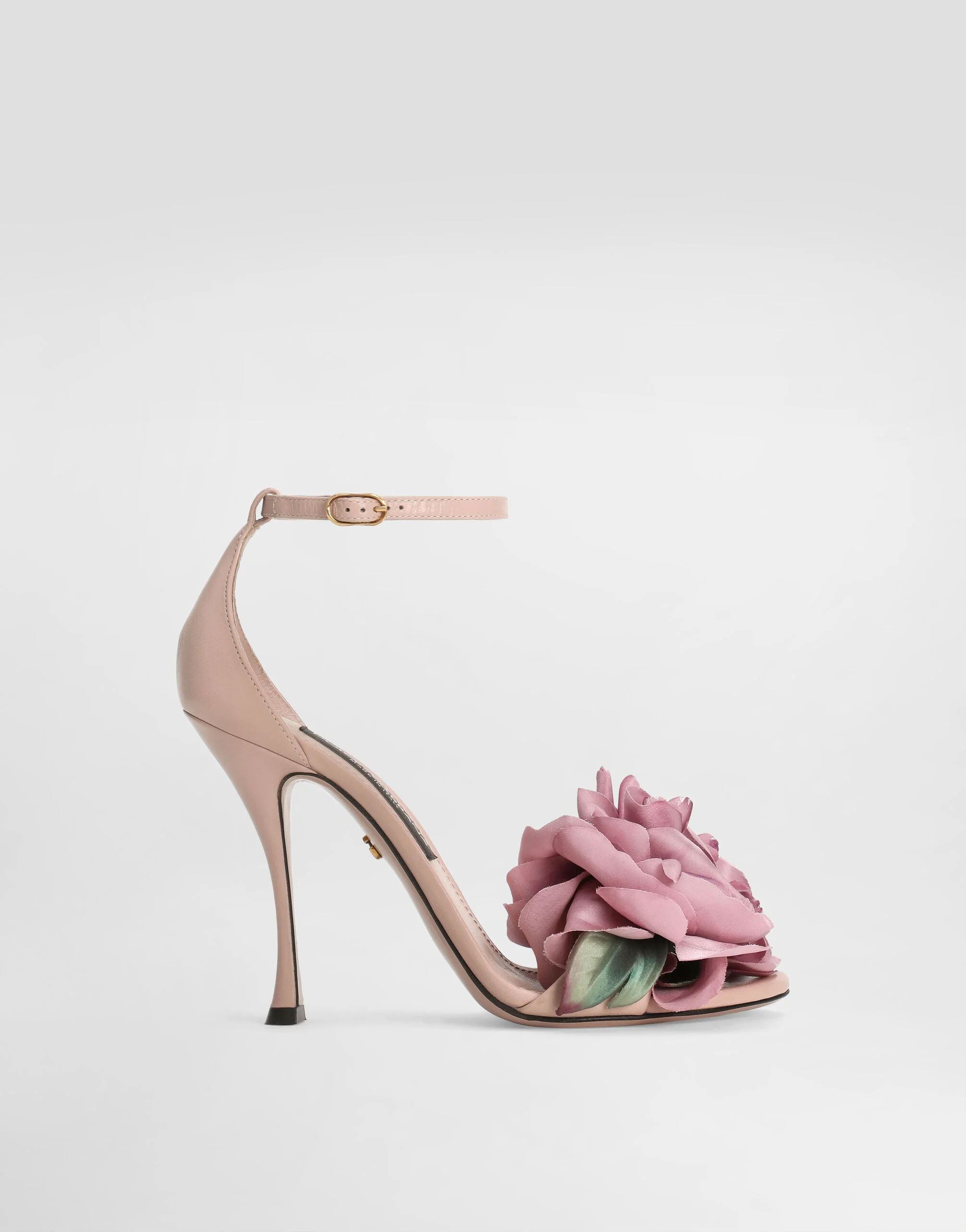 Keira leather sandals with flower application - 1