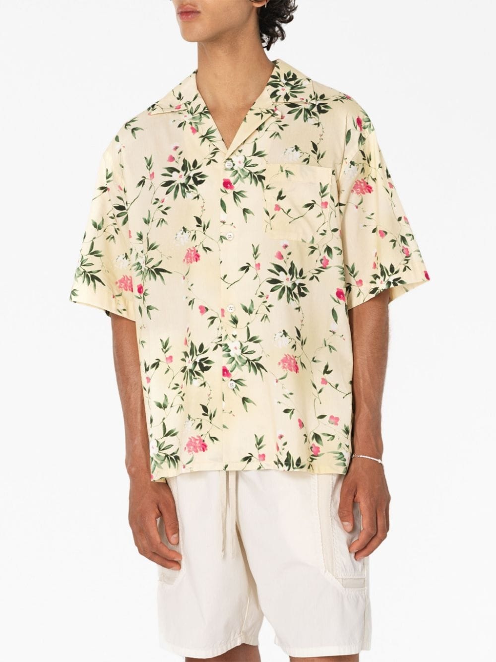 floral-print short-sleeve shirt - 5
