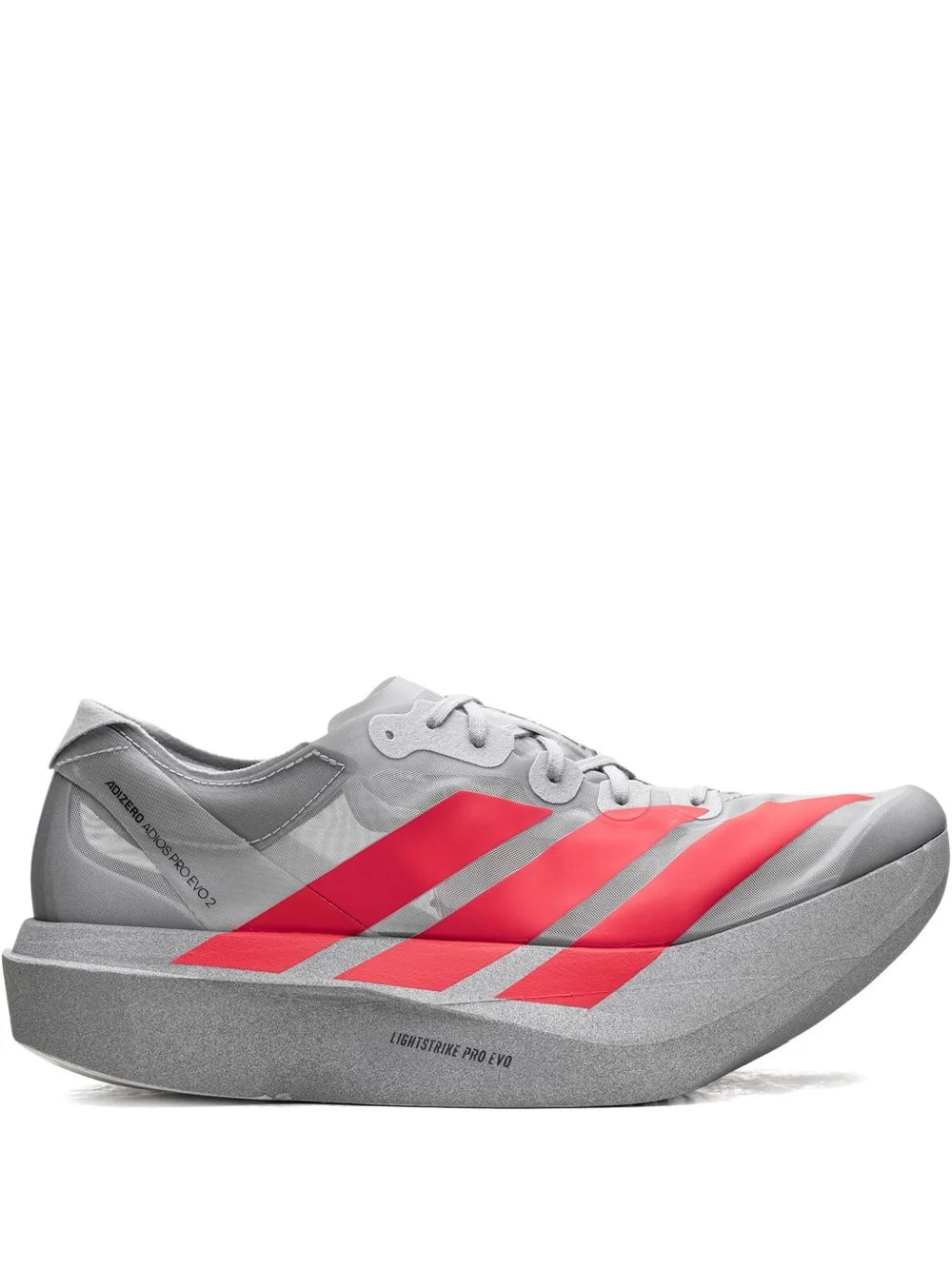 Adizero Adios Pro Evo 2 "Silver Metallic/Lucid Red/Grey Two" sneakers - 1
