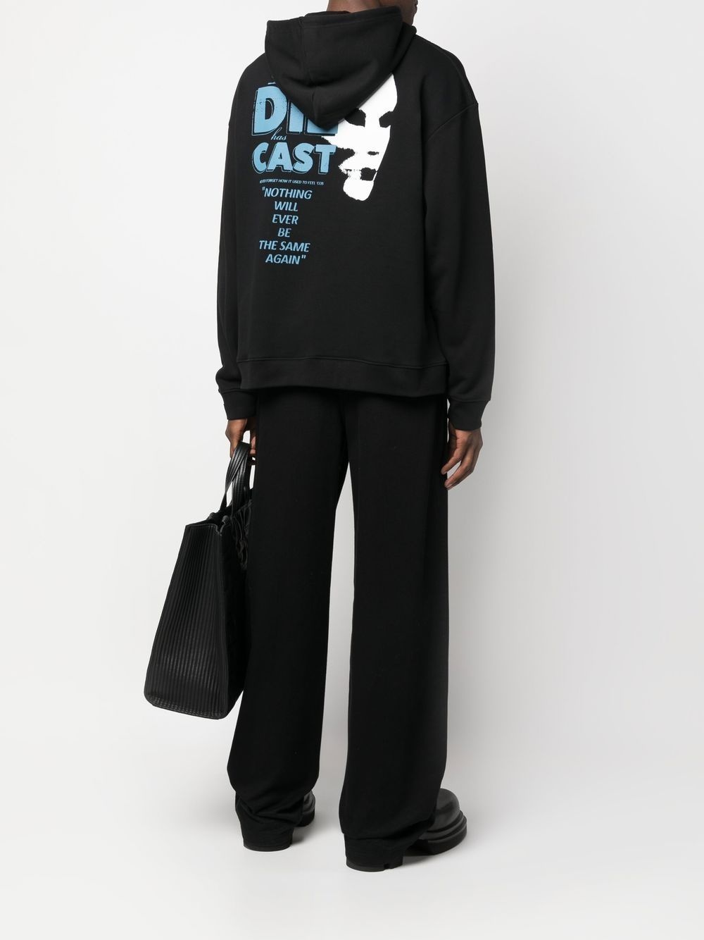 text-print hoodie - 2
