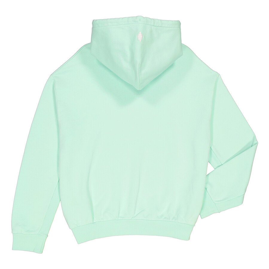 Marcelo Burlon Men's Baby Blue Macrame Cross Patch Hoodie - 2