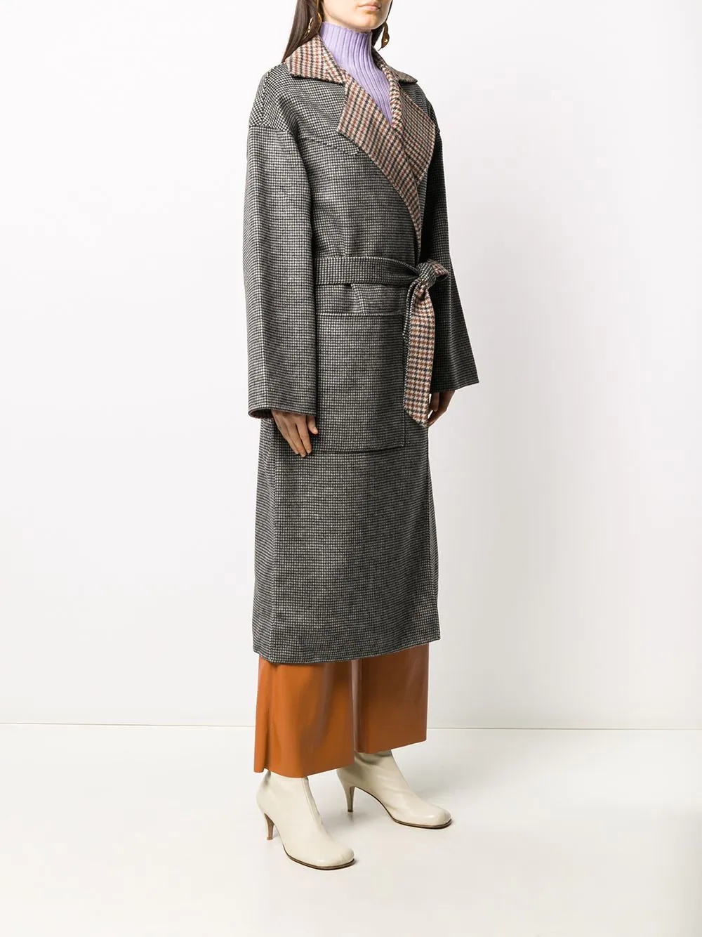 reversible check coat - 3