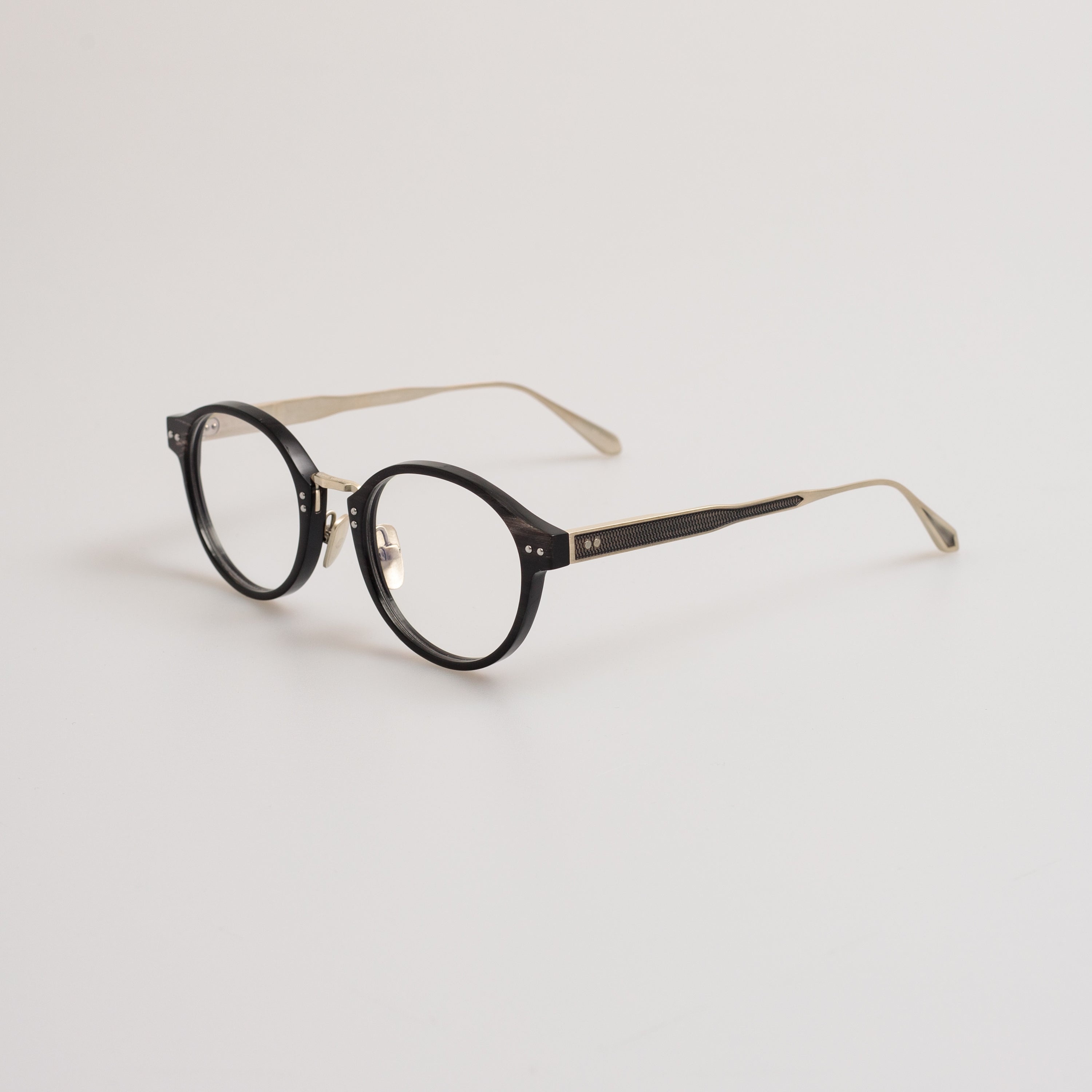 Marco Oval Optical Frame in Buffalo Horn and 925 Sterling Silver - 3