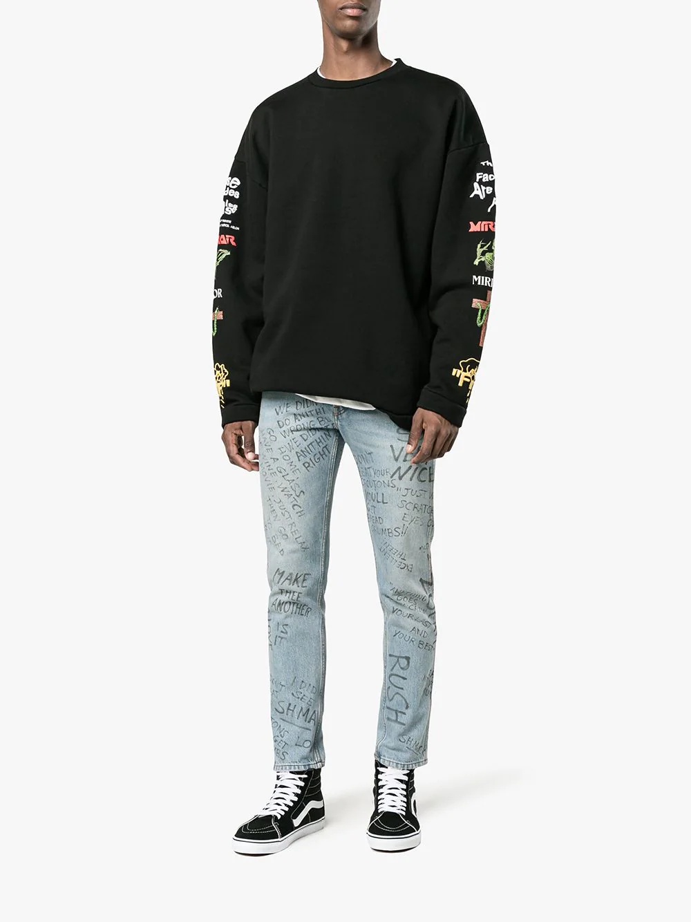 Black Sk8 Hi Sneakers - 2