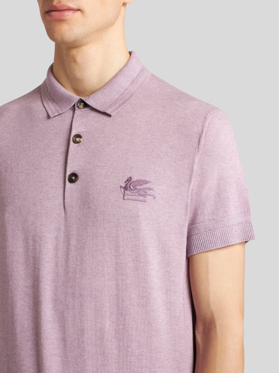 Etro COTTON AND CASHMERE POLO SHIRT outlook