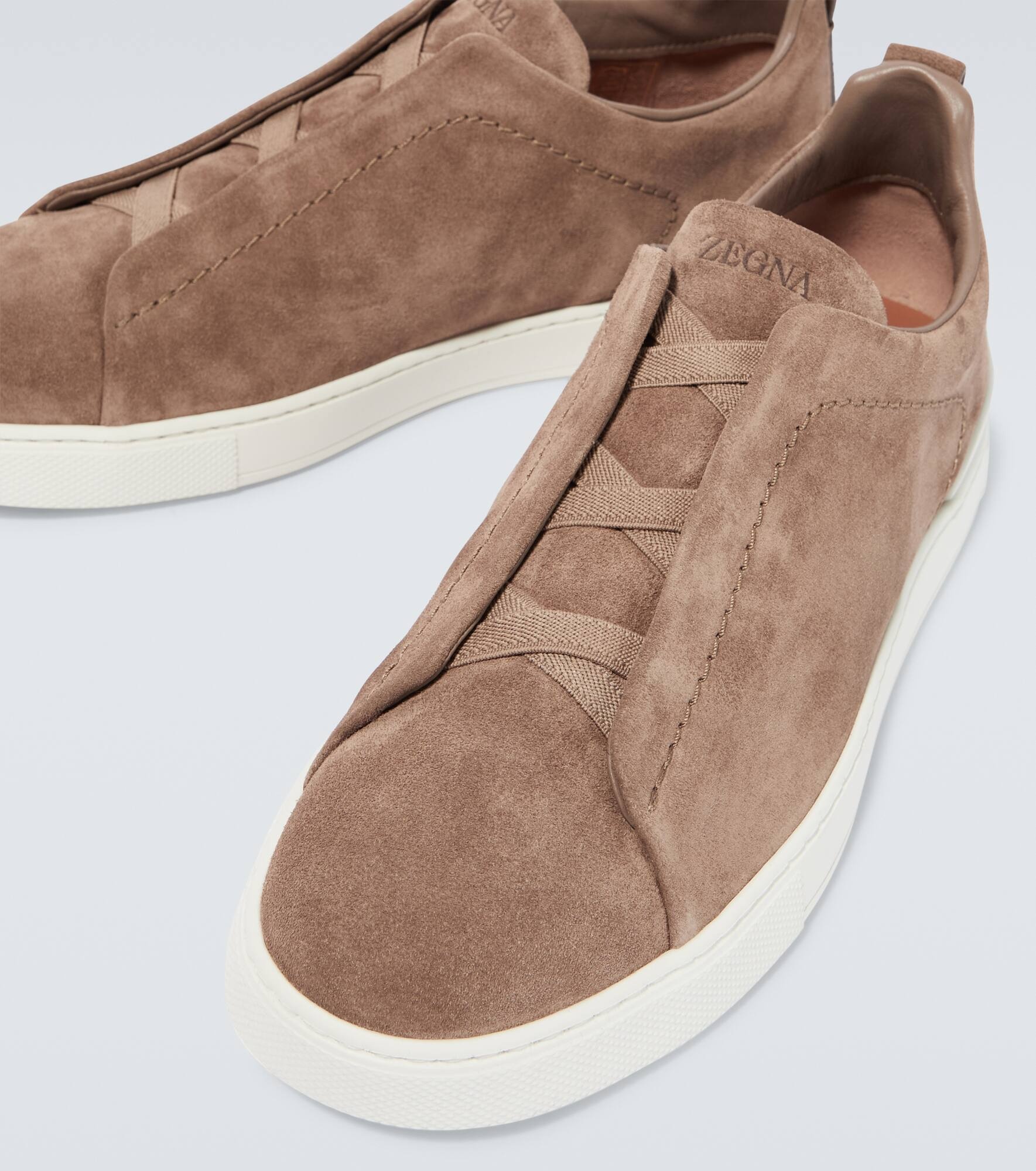 Triple Stitch suede sneakers - 3