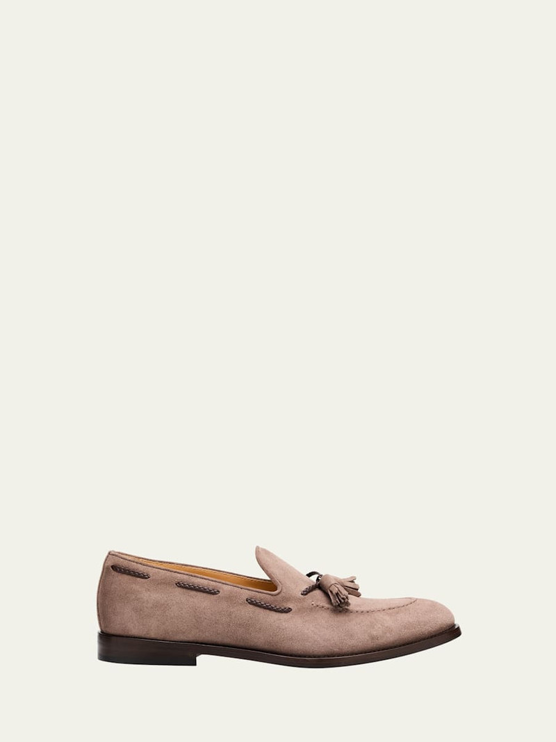 Men's Suede Tassel Loafers 1