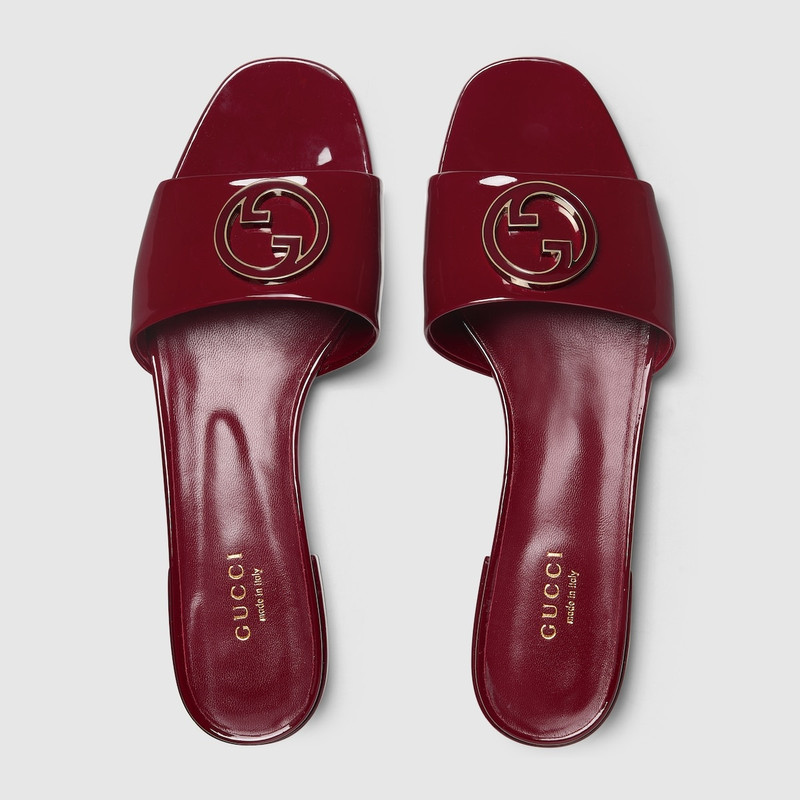 Women's Round Interlocking G sandal 5