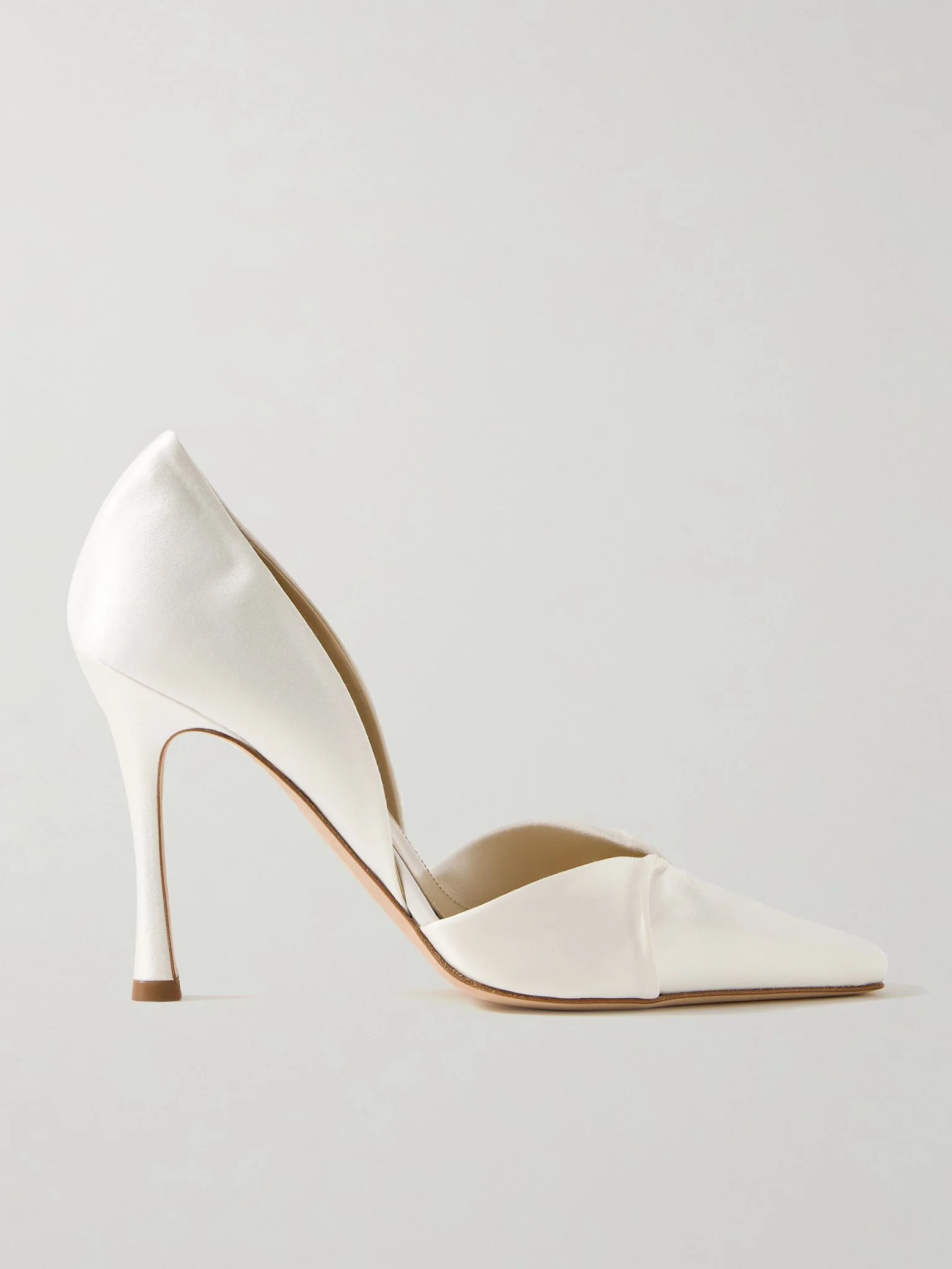 Kennedy satin pumps Ivory - 1