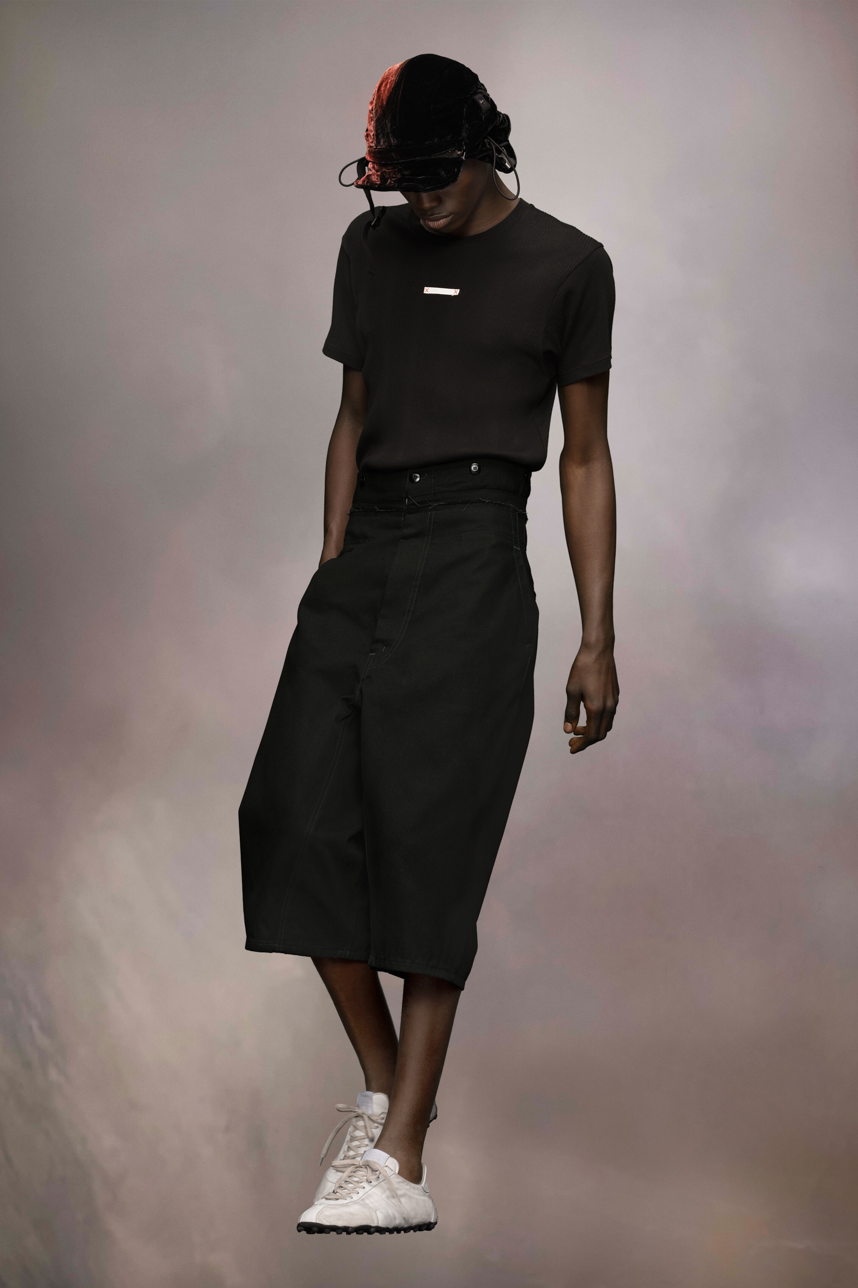 Spliced cotton shorts - 4