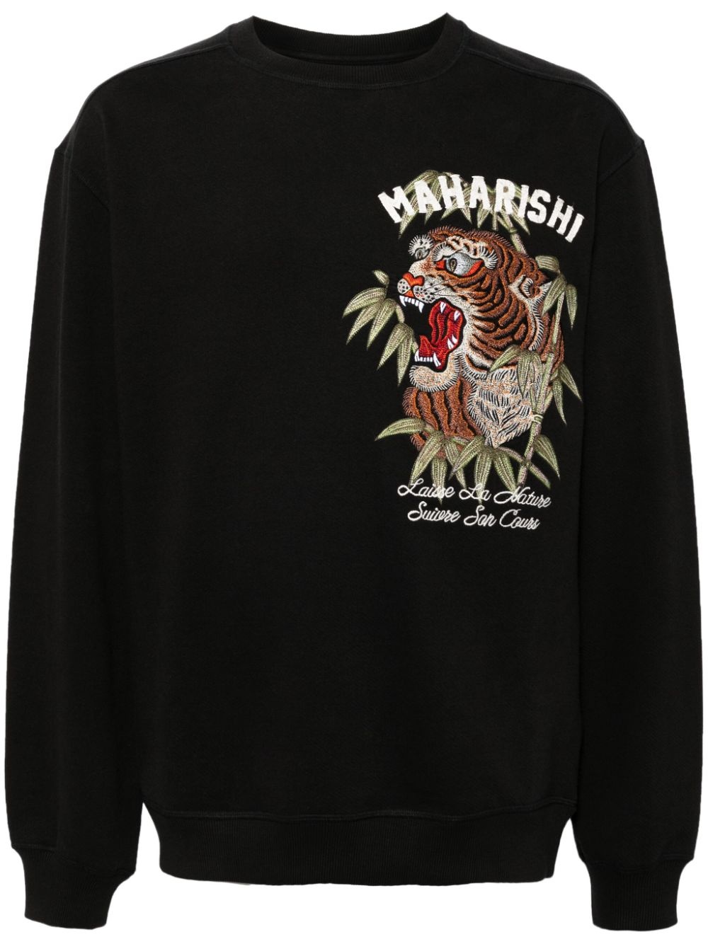 logo-print cotton sweatshirt - 1