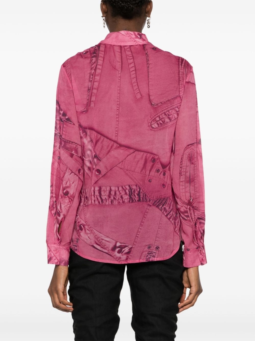 all-over graphic-print shirt - 4