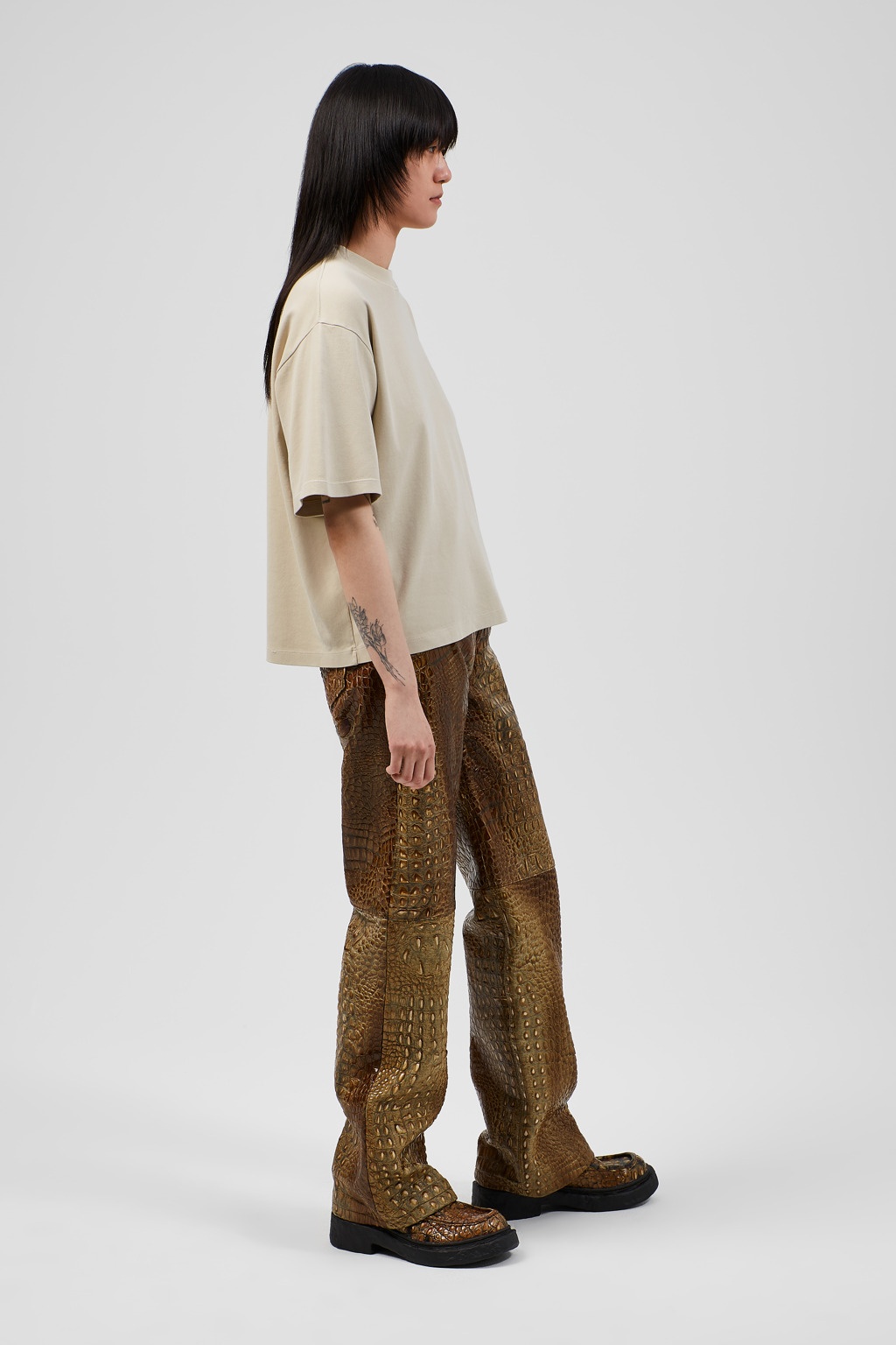 Brown Leather Trousers - 4