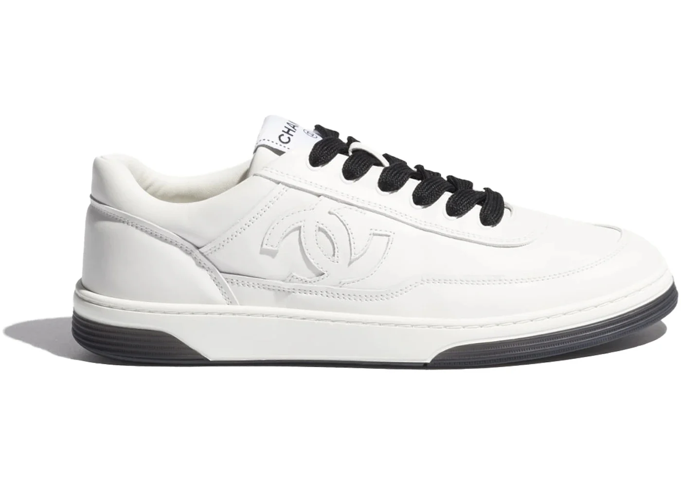 Chanel Low Top Trainer White Black (Women's) - 1