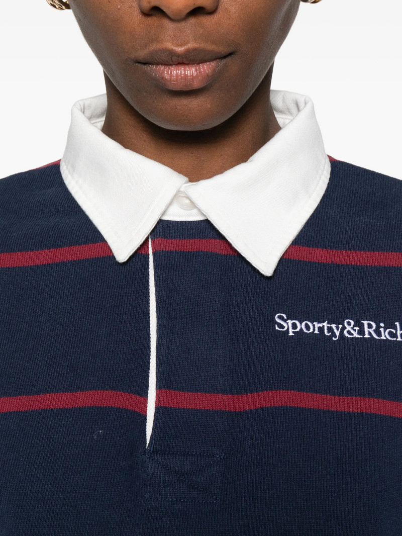 Sporty & Rich Sporty & Rich Striped Polo Top outlook