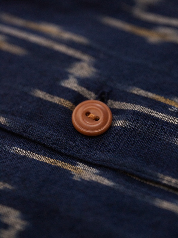 Vincent Ikat Shirt Blueberry - 4