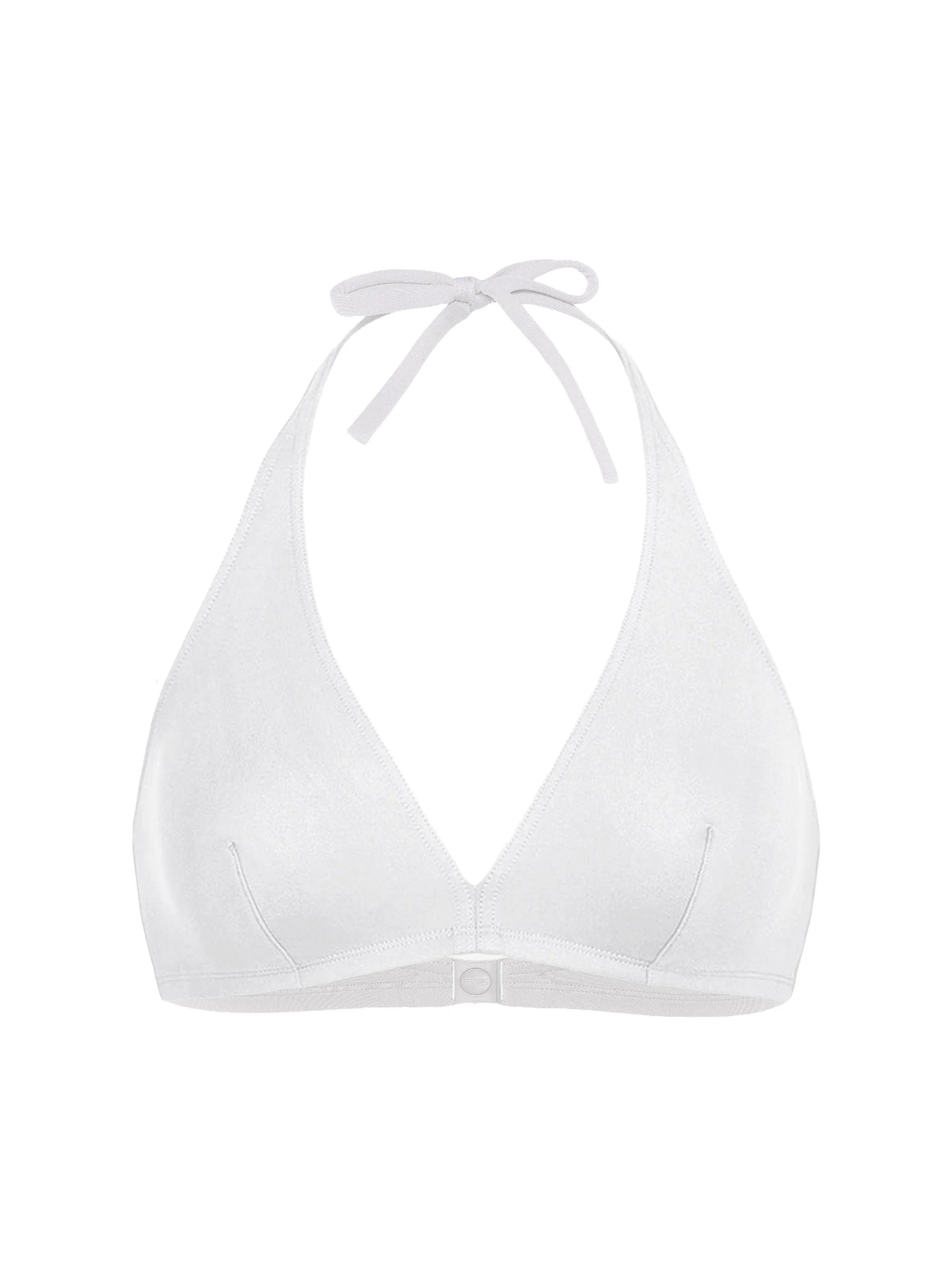 Women's Gang Halter Bikini Top - White - 1