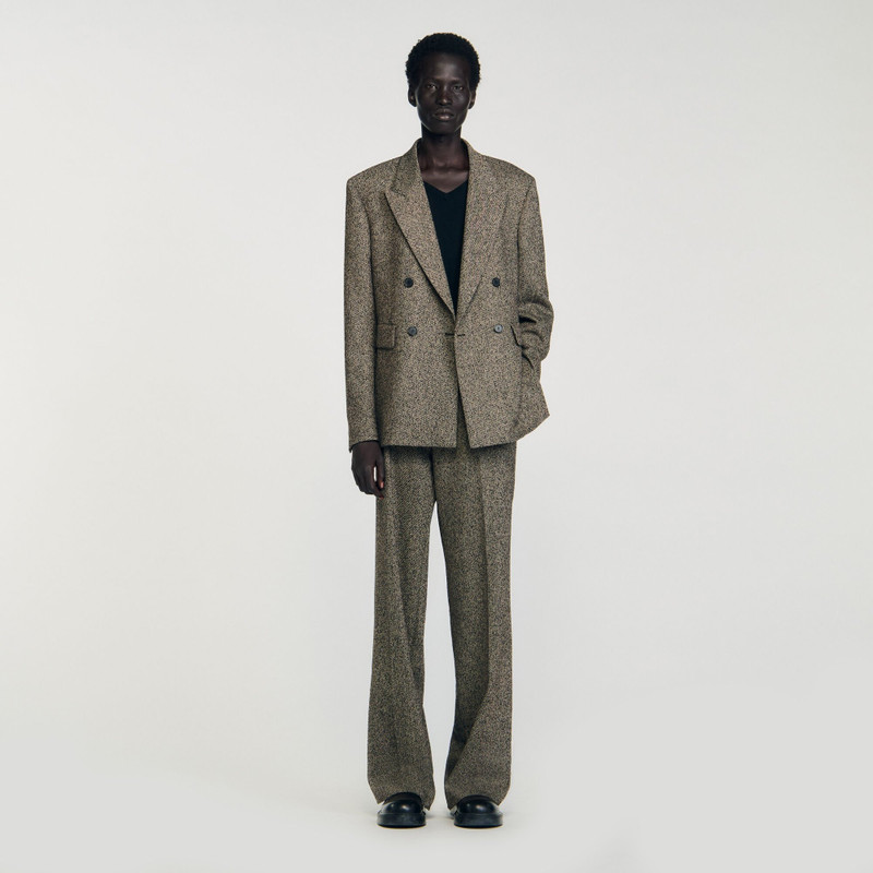 Sandro DOUBLE-BREASTED SUIT JACKET outlook
