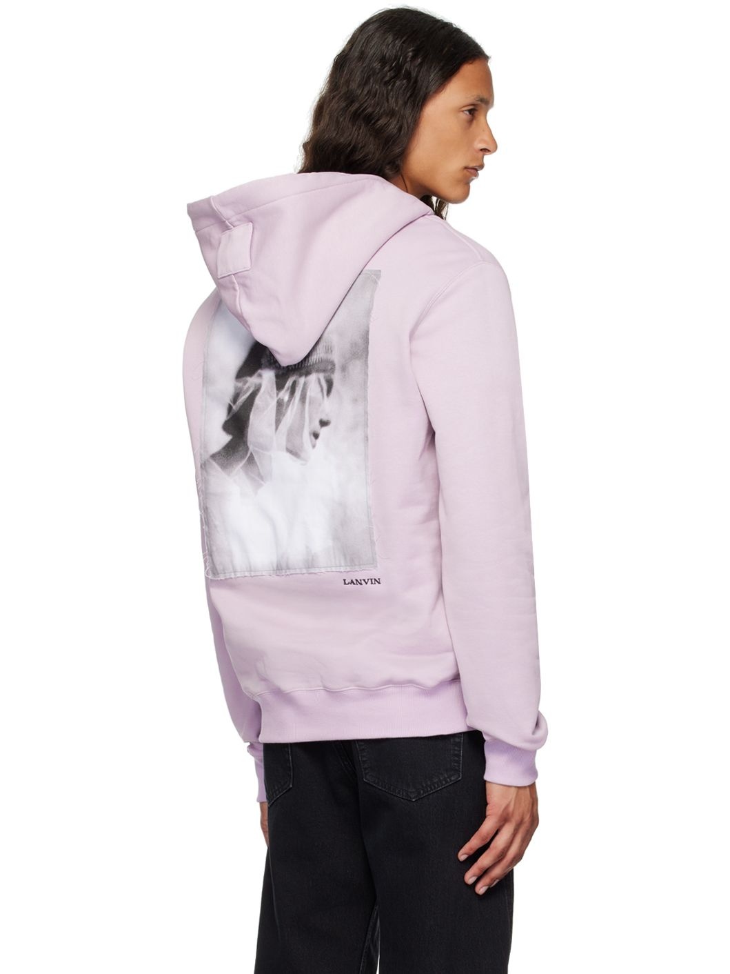 Purple Archives Print Classic Hoodie - 3