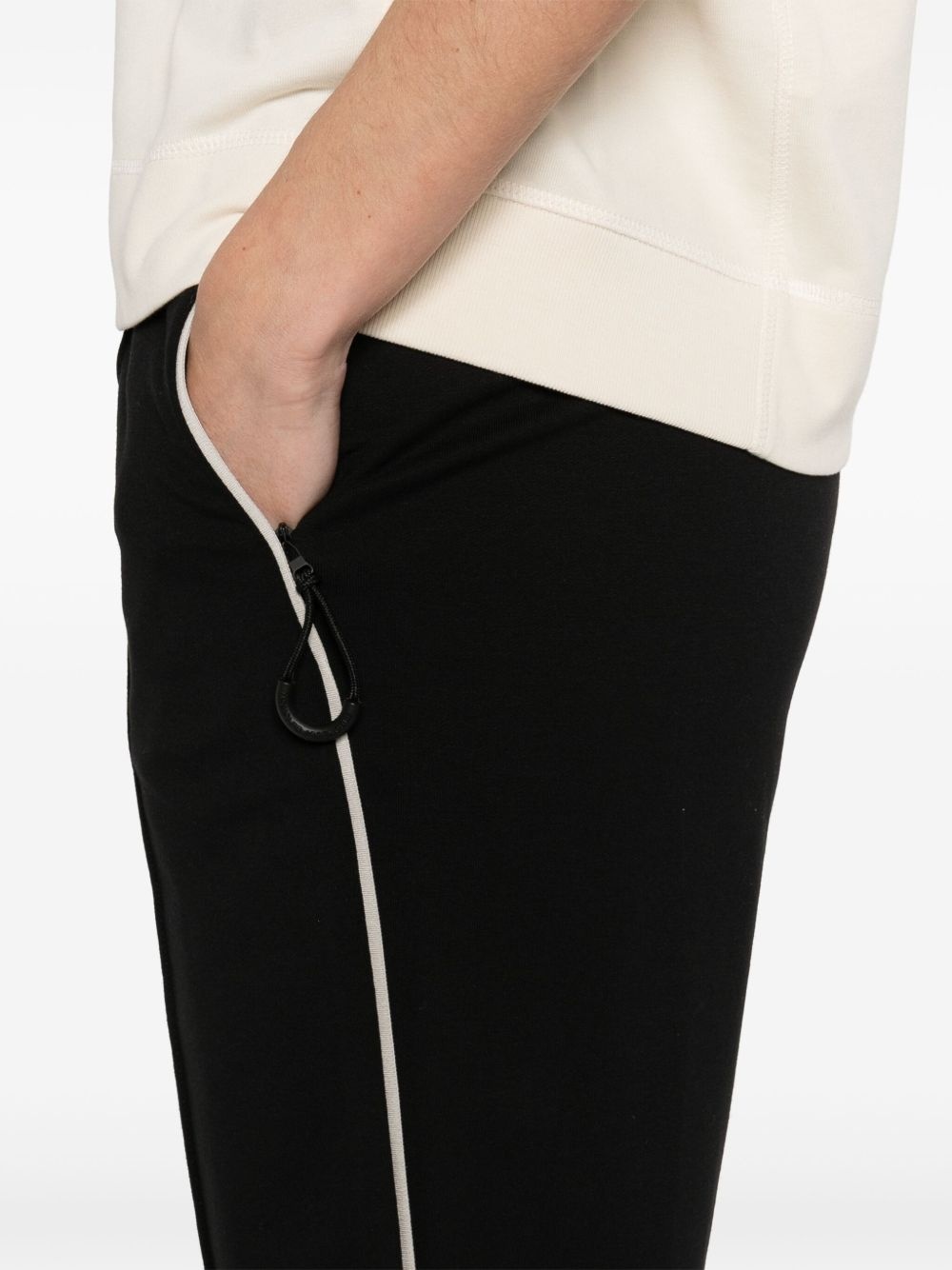 jersey-texture track pants - 5