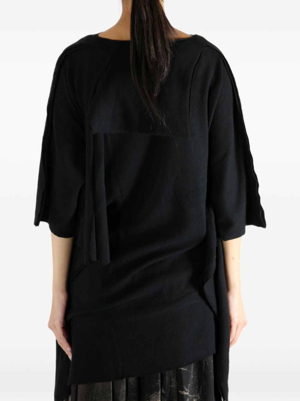 M-Dolman asymmetric draped top - 5