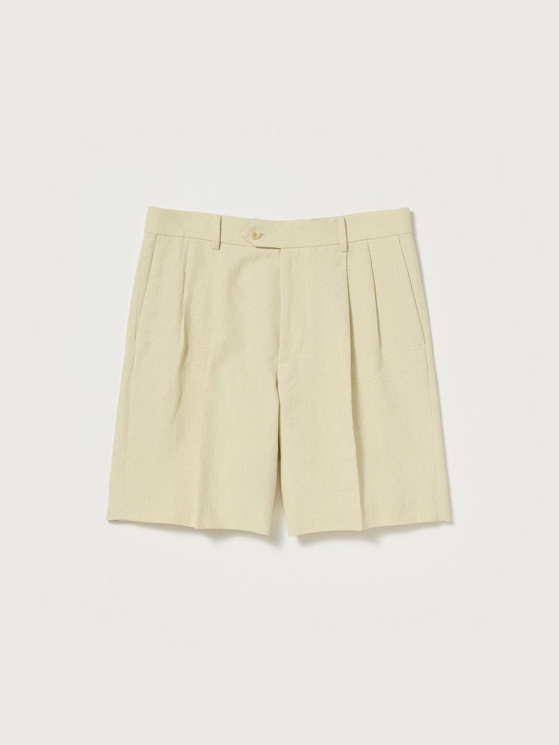WOOL COTTON LINEN OX SHORTS 1
