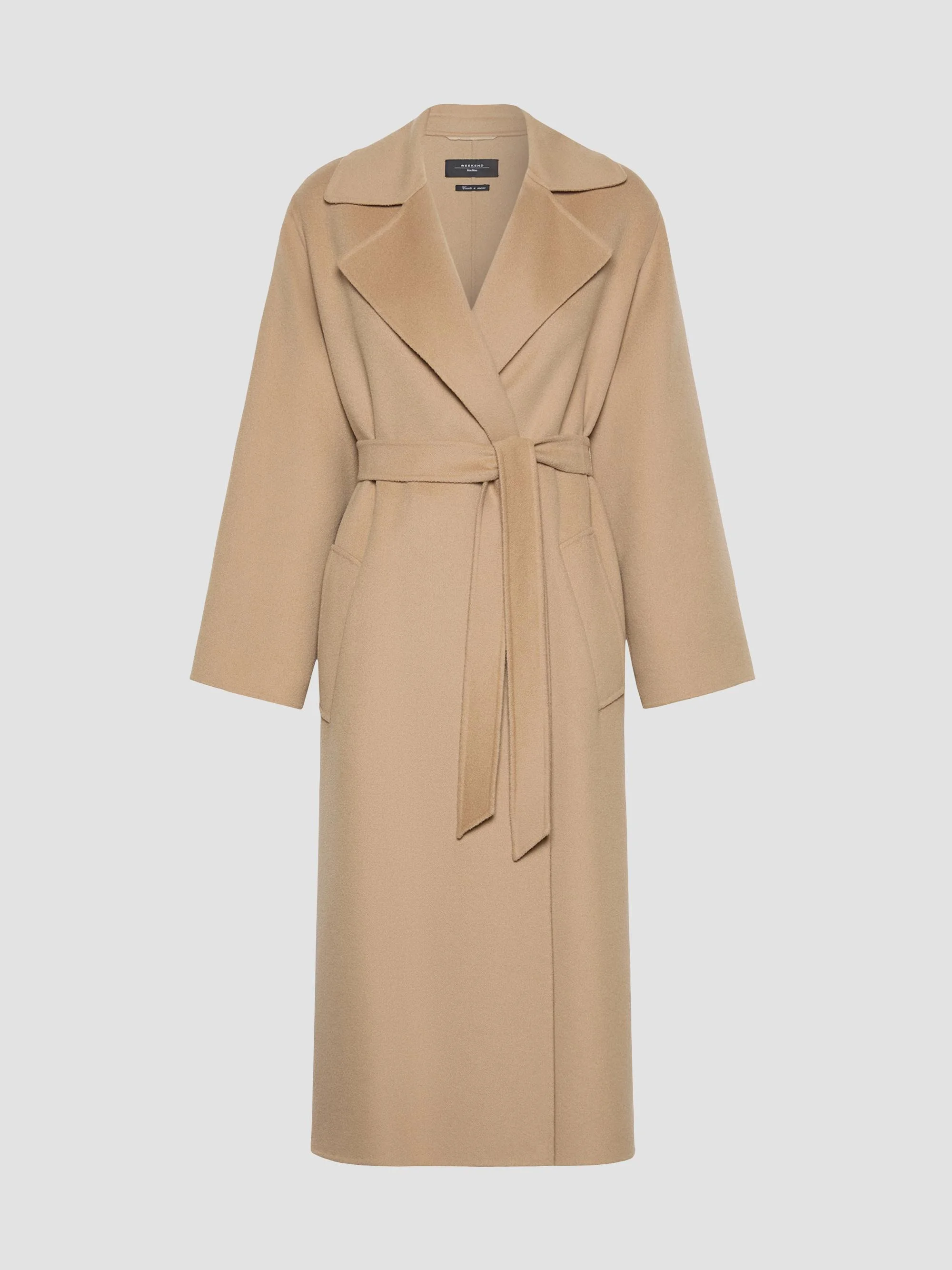 Women's Double Wool Blend Coat - Camel - 1