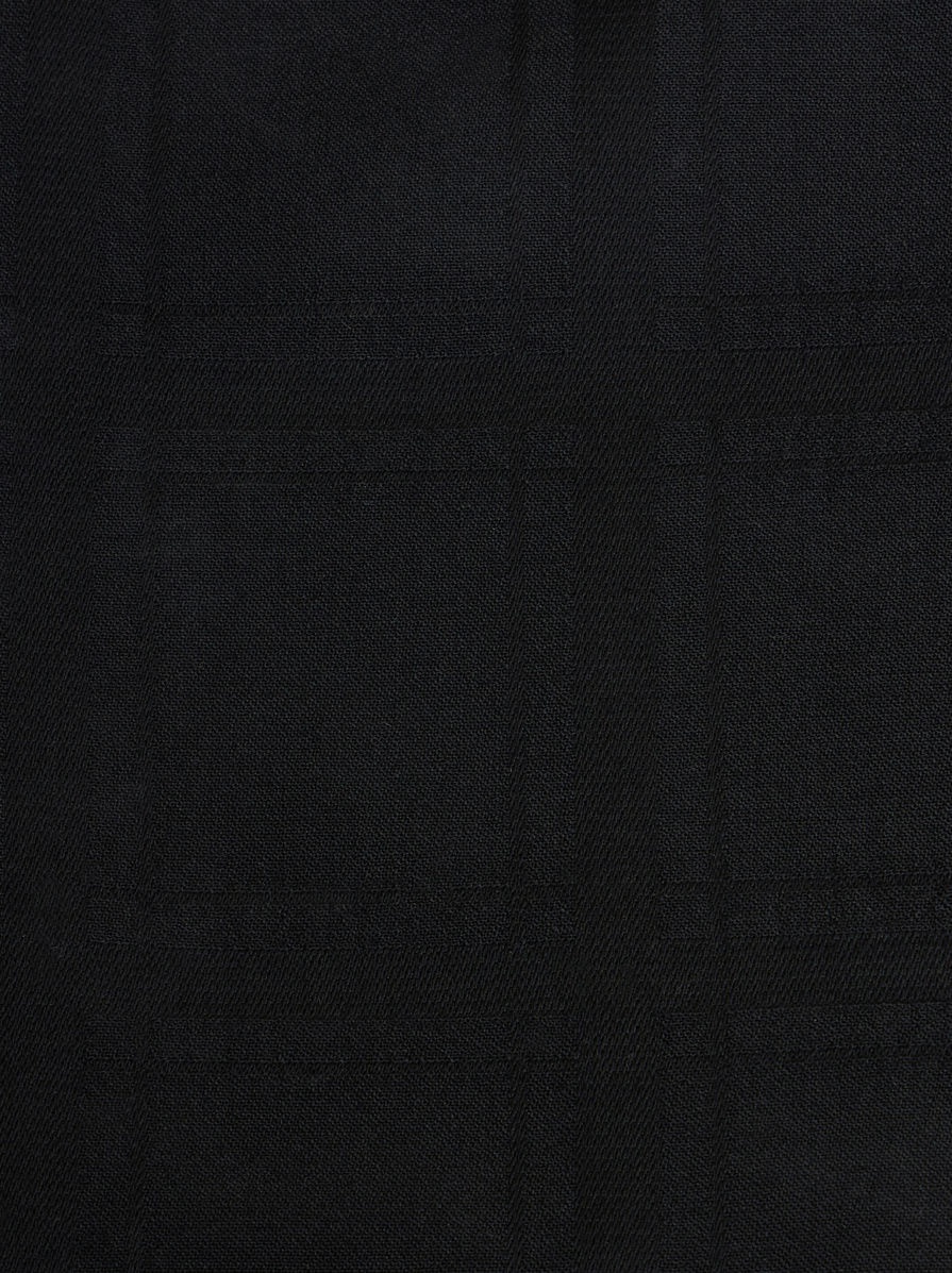 TONAL CHECK WOOL TROUSERS - 3