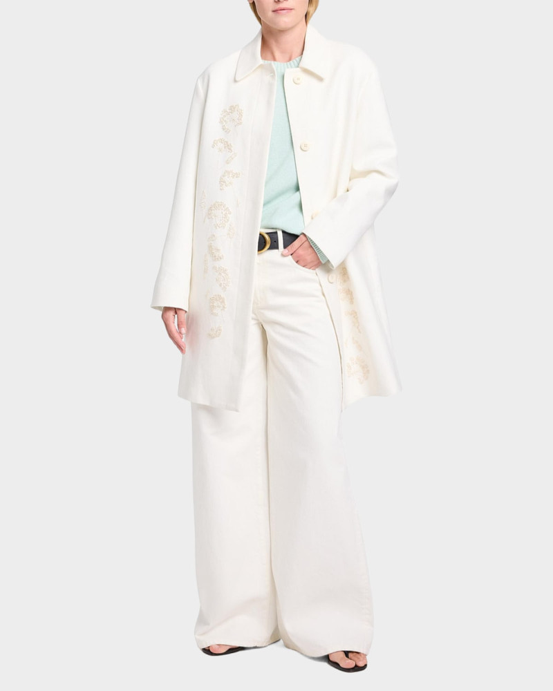 TWP Edinburgh Embroidered Linen Coat outlook