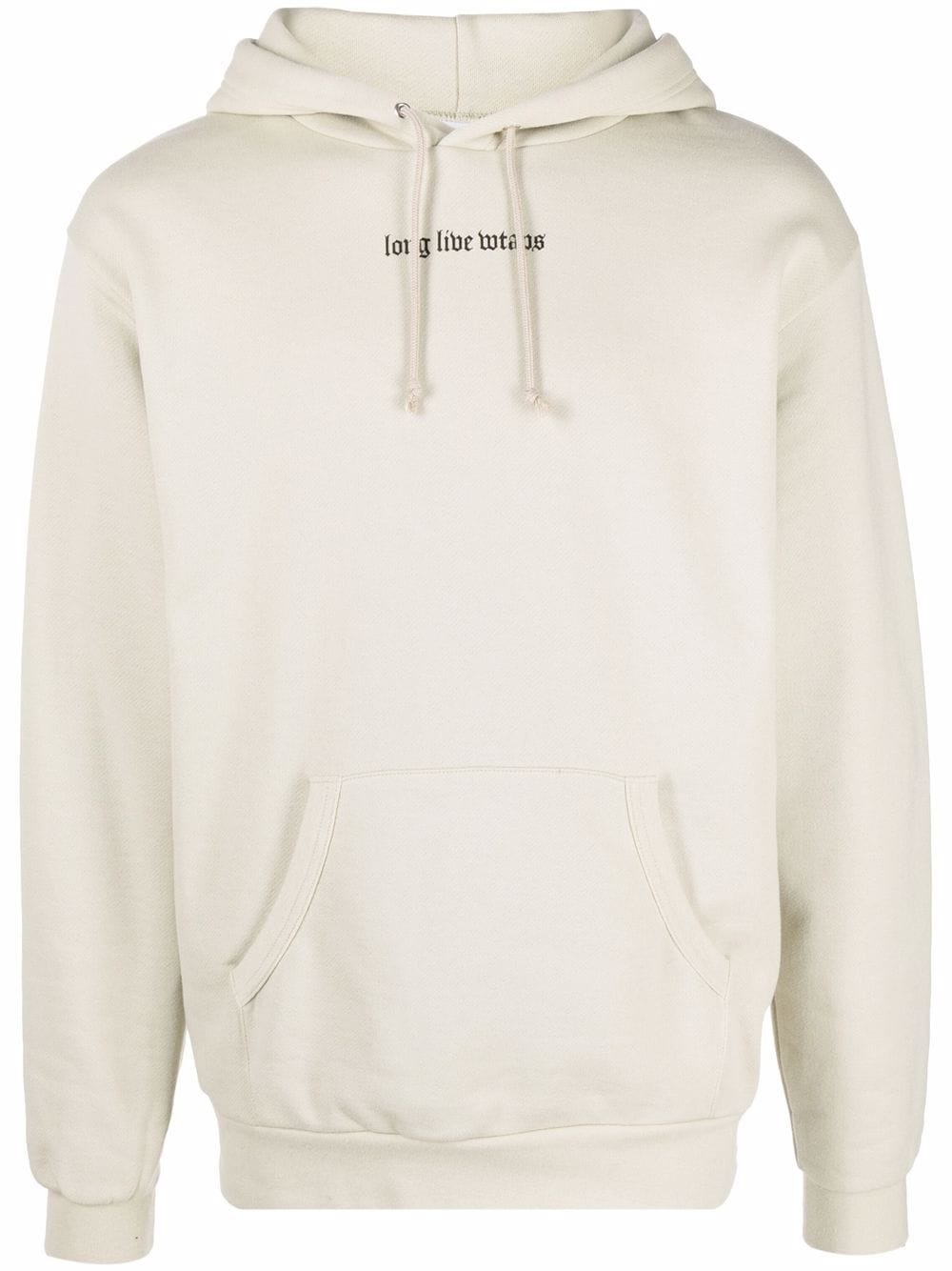 slogan-print hoodie - 1