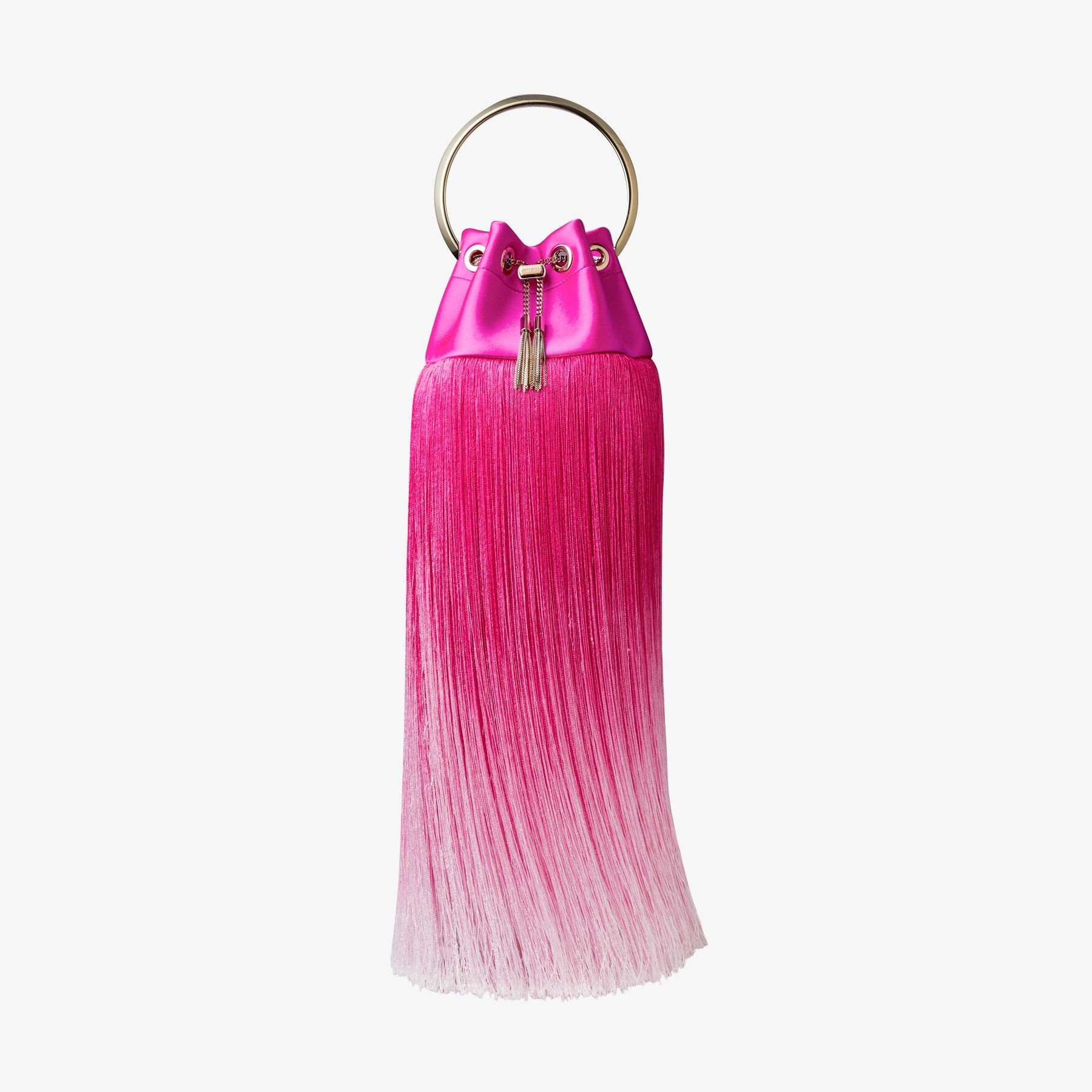 Bon Bon
Fuchsia Satin Bag with Fringes - 1