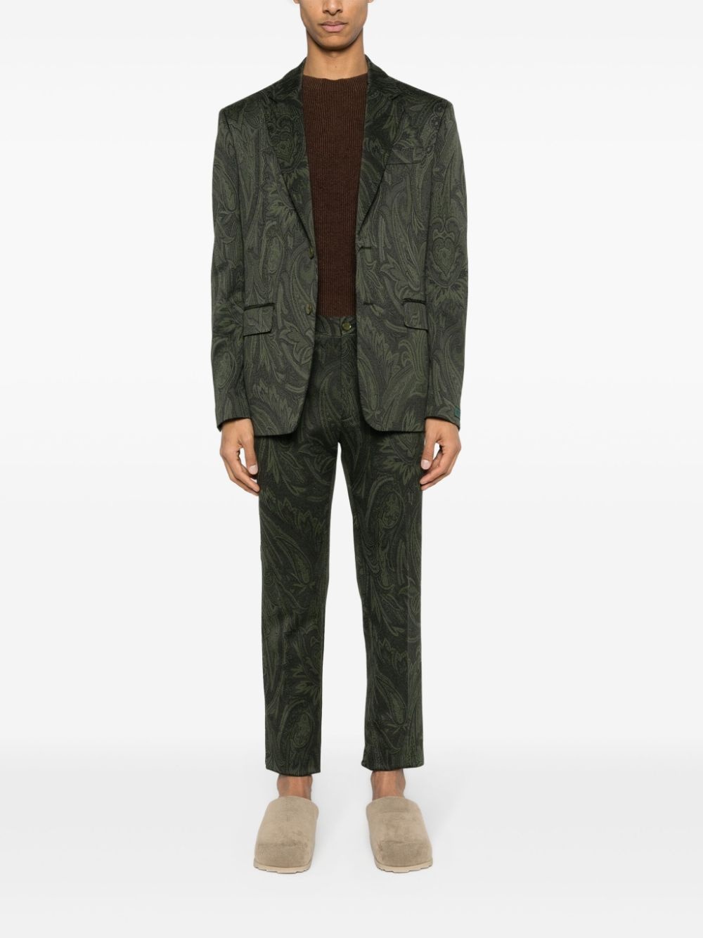 tapered-leg chino trousers - 2