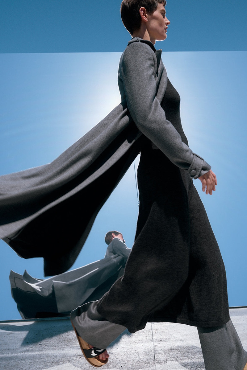 GABRIELA HEARST Houstt Trench Coat in Double-face Winter Silk outlook