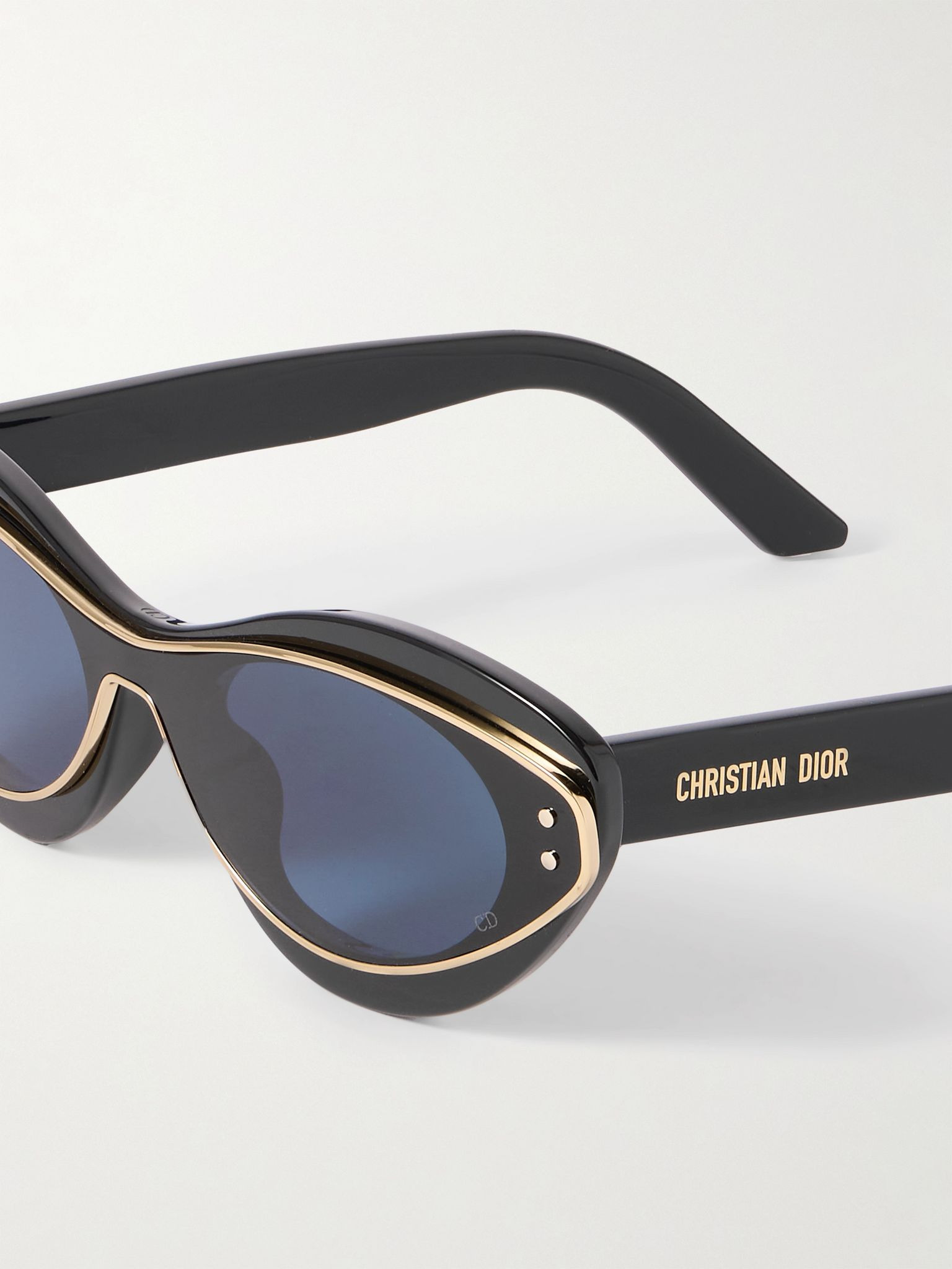 DiorMeteor B1I gold-tone and acetate cat-eye sunglasses Black - 4