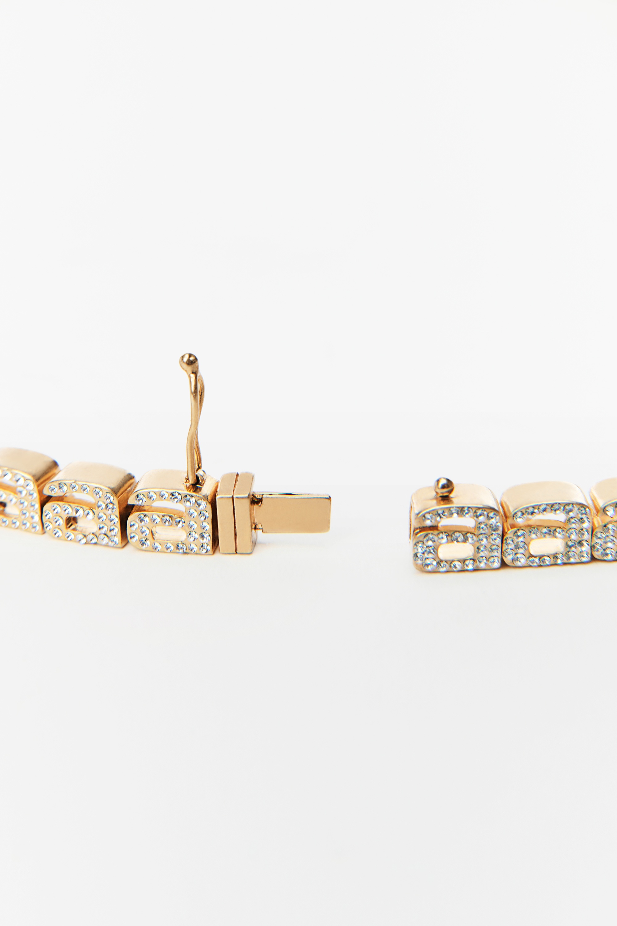 DIAMANTE A TENNIS NECKLACE IN BRASS - 3