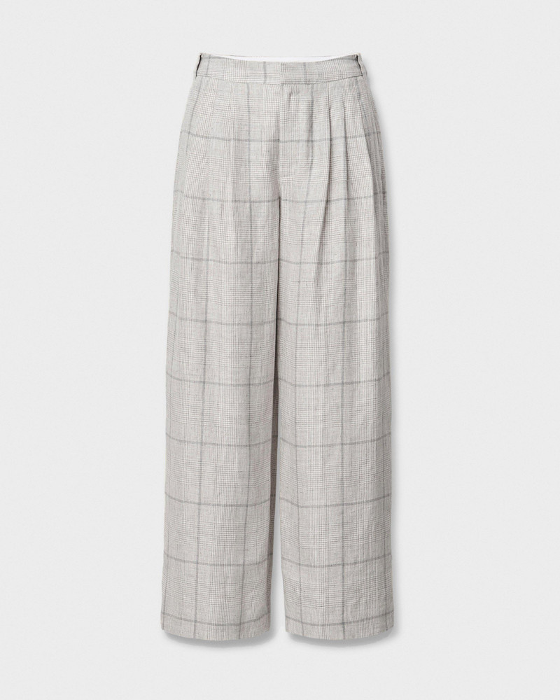 Chappell Plaid Linen Pants 1