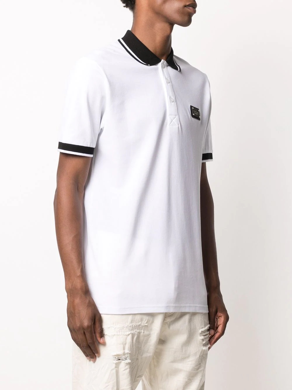 Institutional logo patch polo shirt  - 3