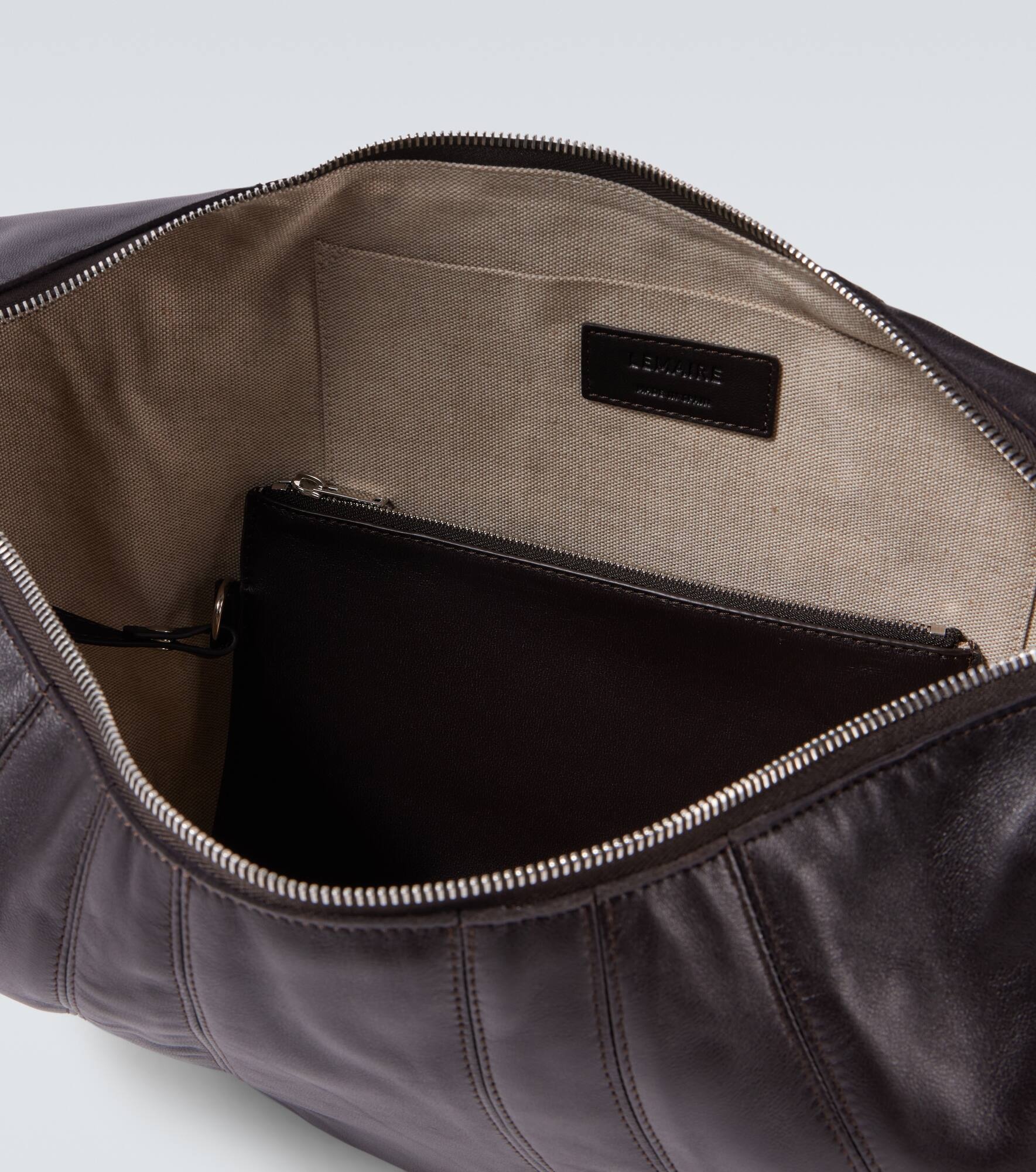 Croissant Large leather shoulder bag - 4
