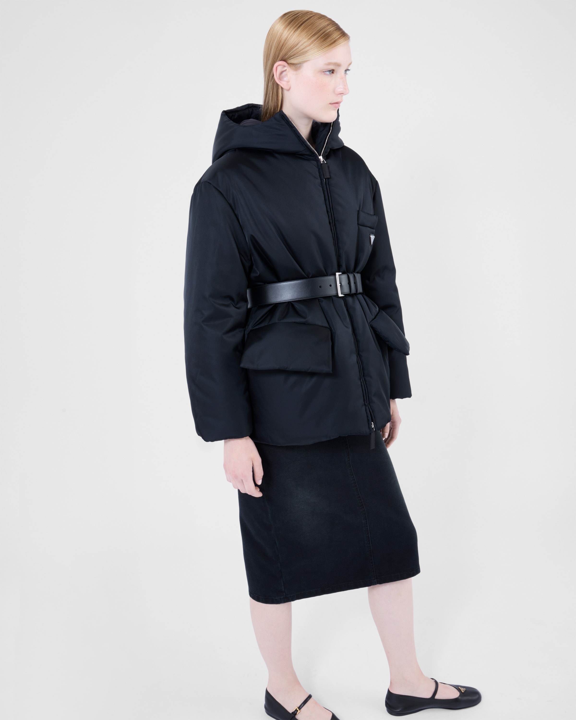 Re-Nylon hooded down jacket - 3