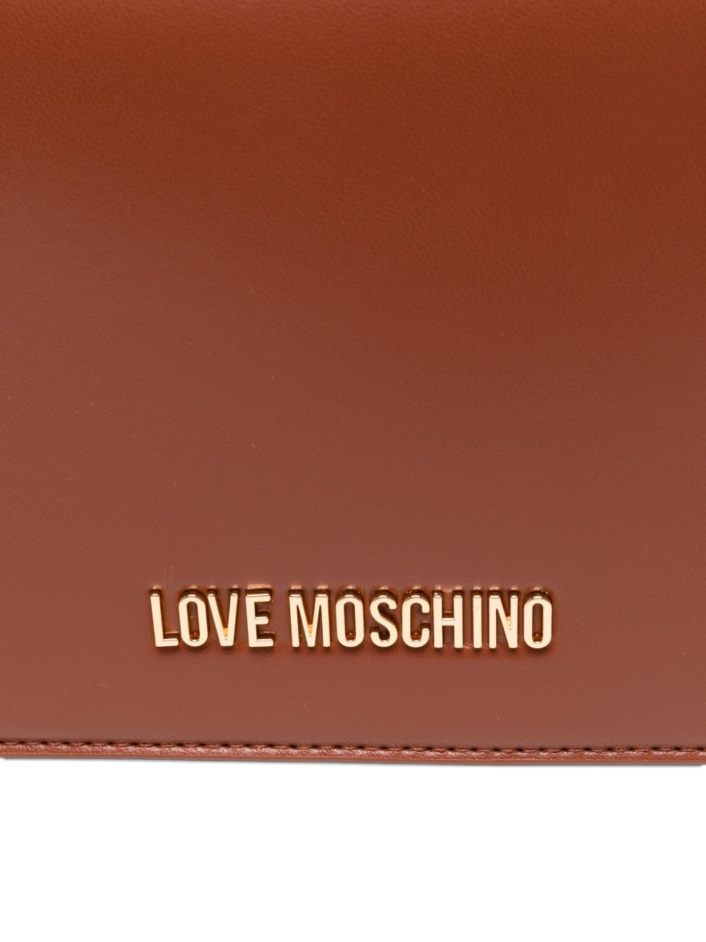 logo-lettering chain-link shoulder bag - 4