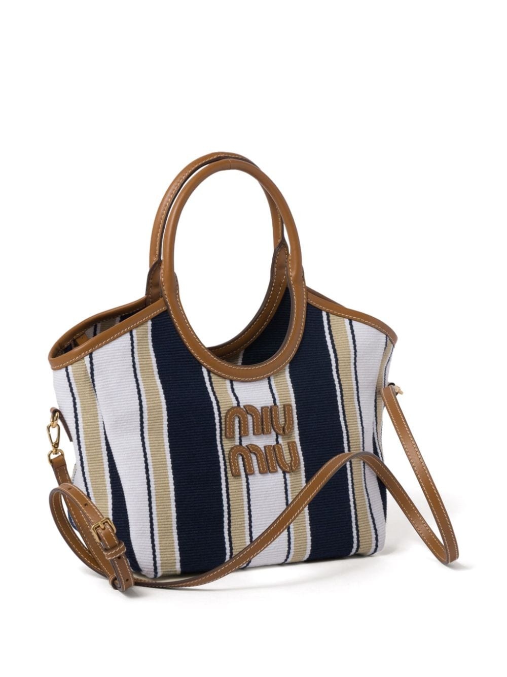 Ivy stripe-jacquard tote bag - 3