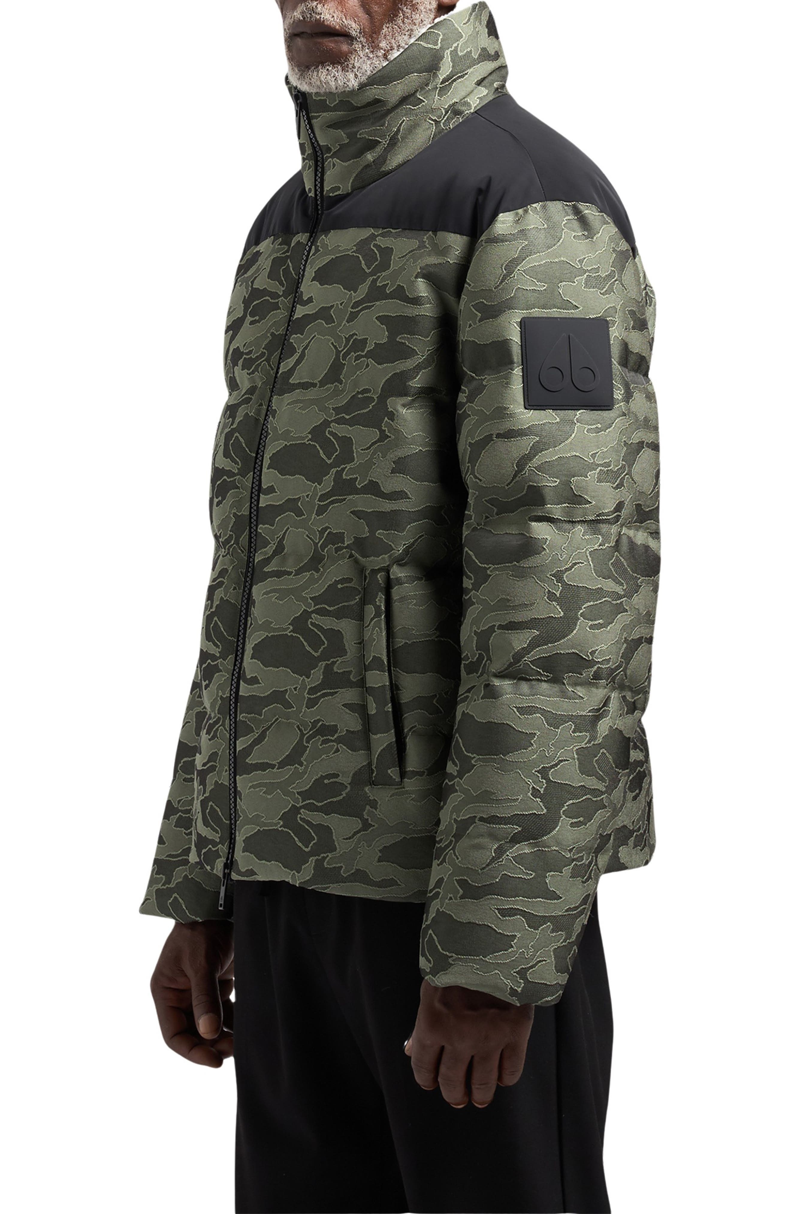 Moose Knuckles Kings Camo Jacquard Down Puffer Jacket in Moss Camo at Nordstrom - 3